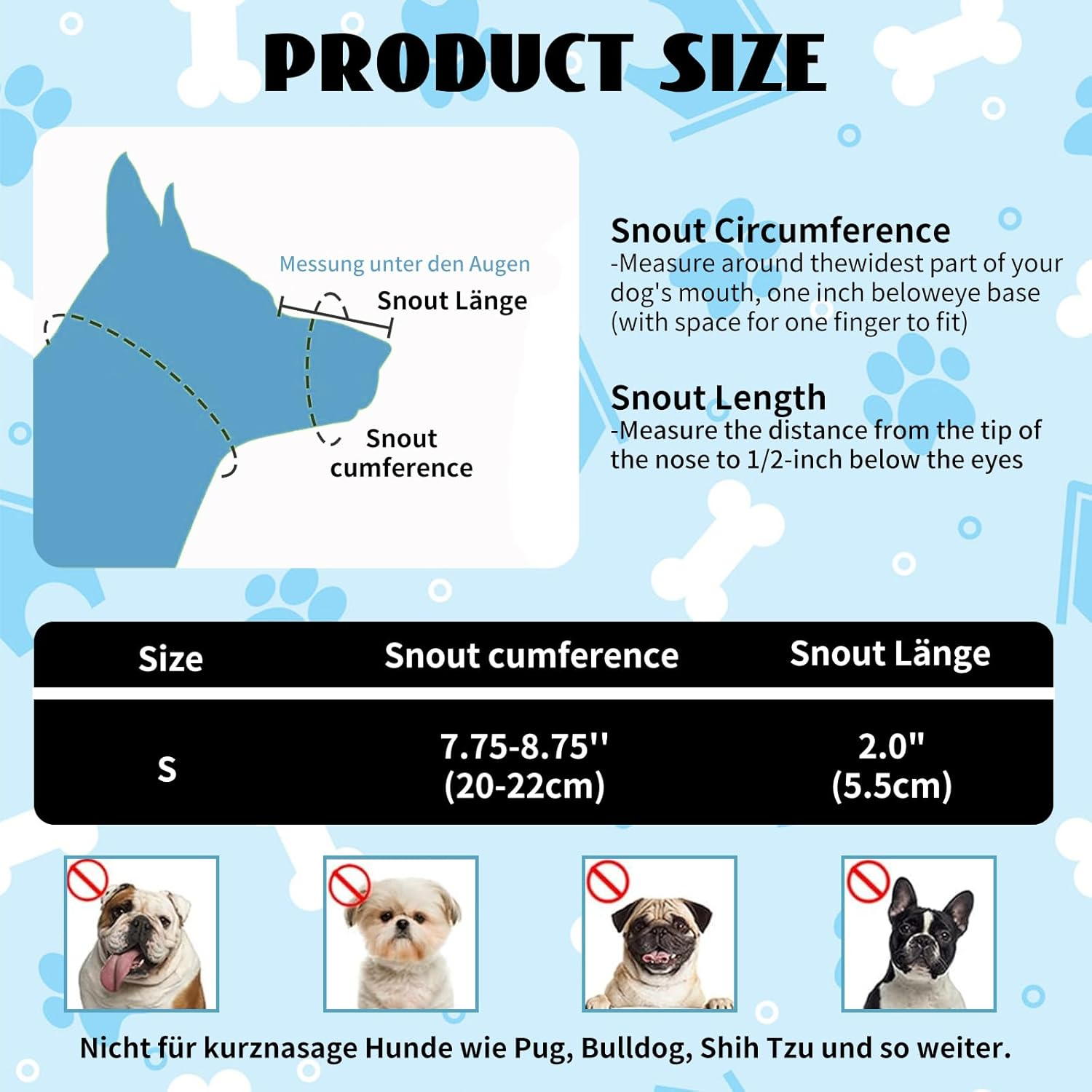 High-Quality, Breathable Dog Muzzle to Prevent Biting and Eating, Anti-Barking Mouth Guard for Small and Medium Dogs, Adjustable and Comfortable image number 4