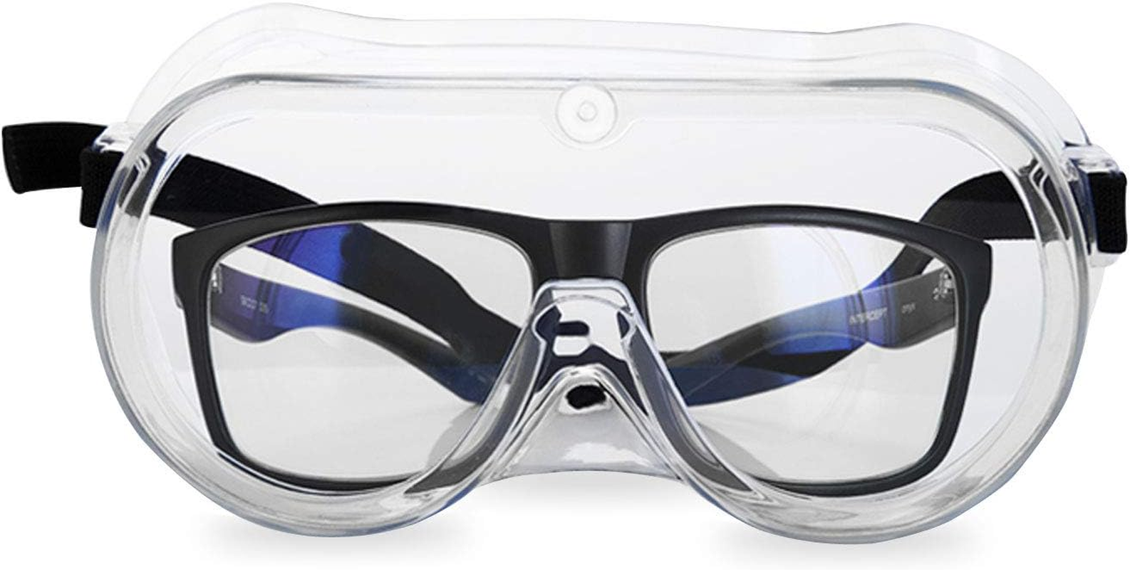 POWERLAP PRO Large Clear Safety Goggles Soft Tough Bendable Progear | Safety Glasses Impact Resistant | Protective Glasses Shooting Glasses Eye Protection Eye Shield Protective Eyewear Goggle image number 6