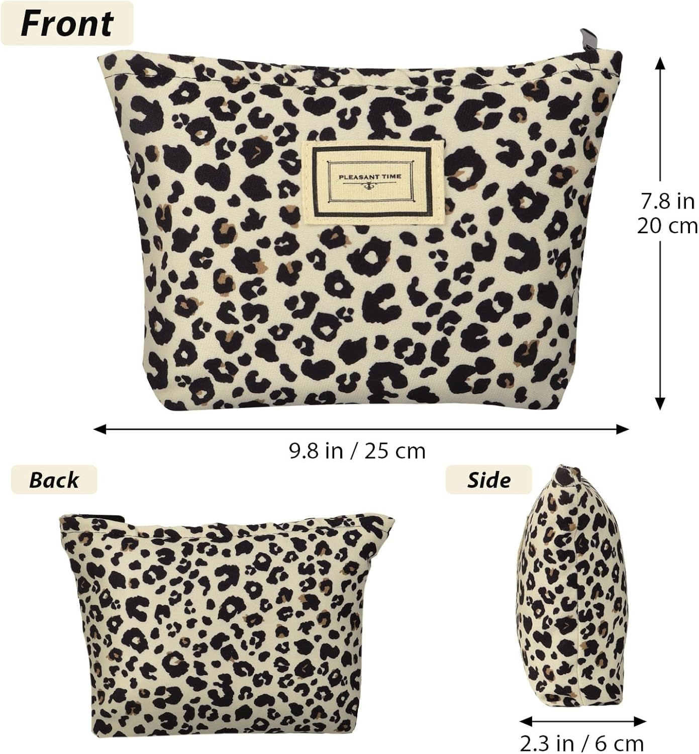 Cosmetic Bag Women'S Make up Bag Cord with Zip Multifunctional Travel Toiletry Bag Toiletry Bag Makeup Bag Organiser for Women and Girls, Beige image number 5