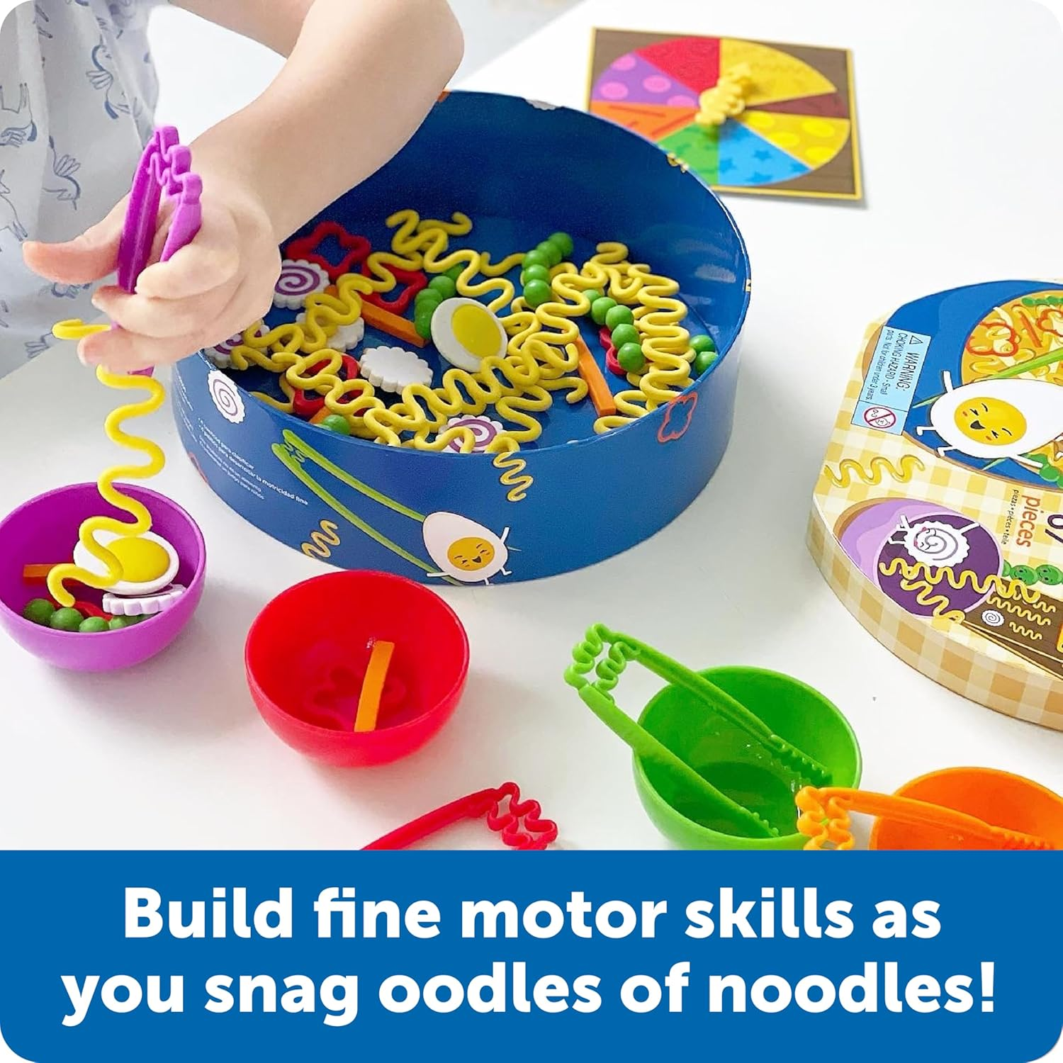 Learning Resources Noodle Knockout! Fine Motor Game,Fine Motor Skills Toys, 67 Pieces, Ages 4+ image number 6