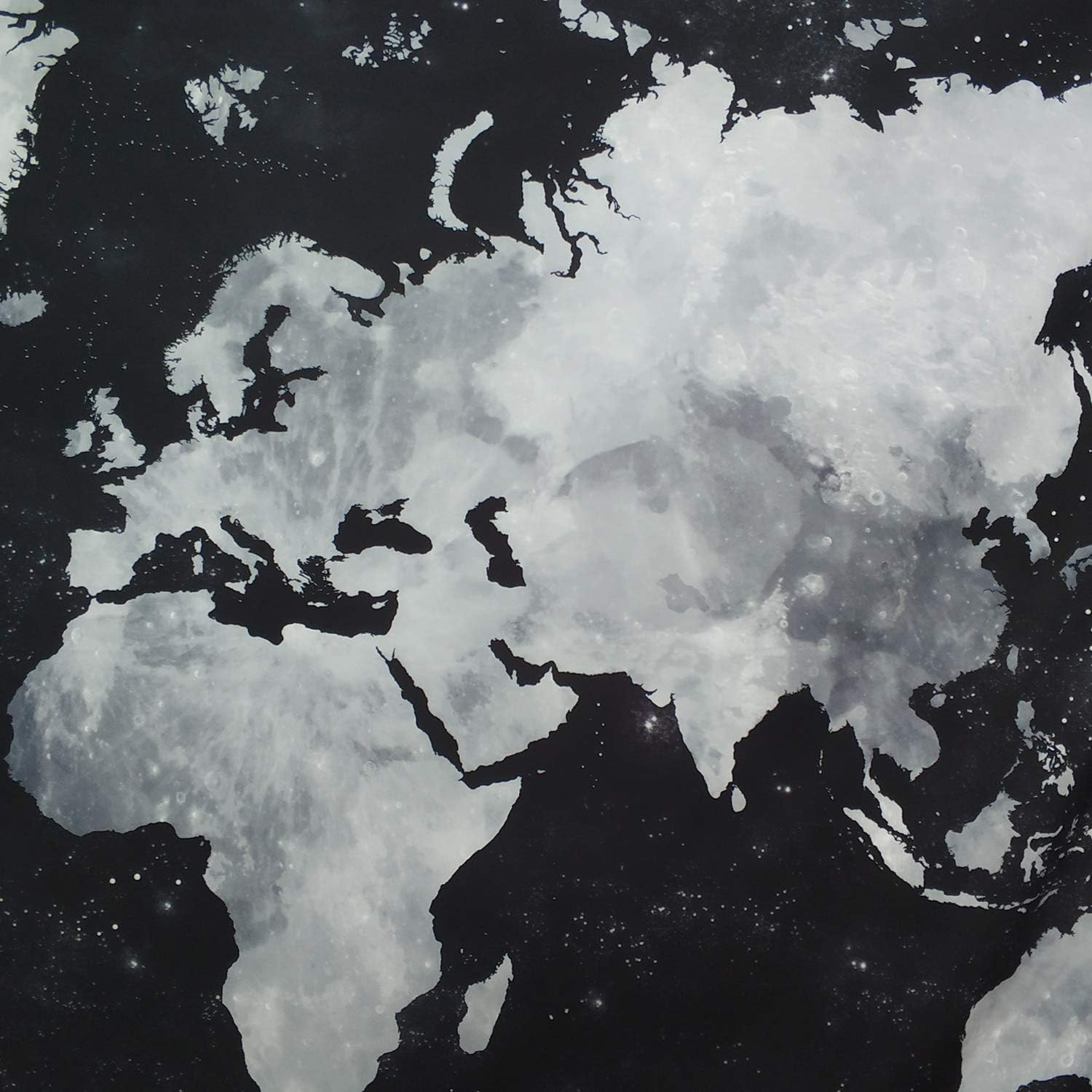 Lahasbja World Tapestry Map Tapestry Starry World Map Tapestry Apartment Essentials Black and White Tapestry Globe Galaxy Constellation Tapestry for Men Dorm Posters (M/51.2~59.1 Starry Map) image number 1