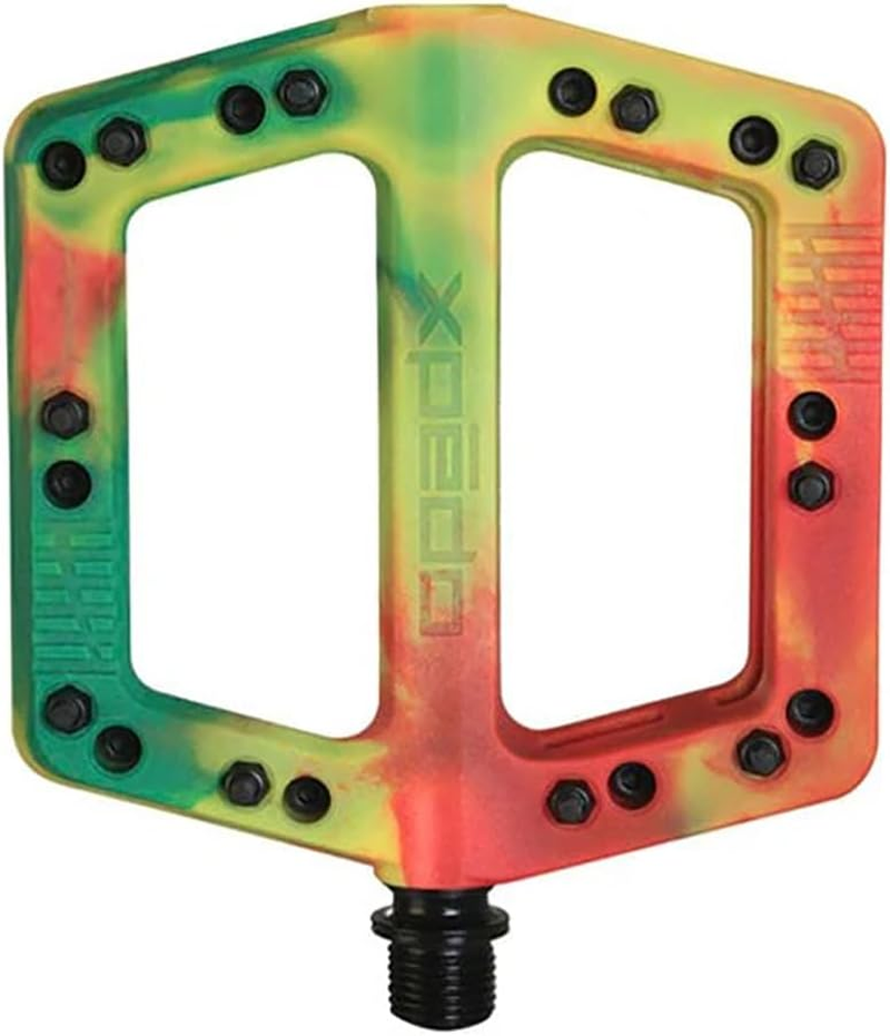 Expedo XPEDO Bicycle Pedals Felix XMX29NC0FE Left and Right Set Mountain Bike Road Bike Flat Lightweight Nylon Body Chromoly Spindle