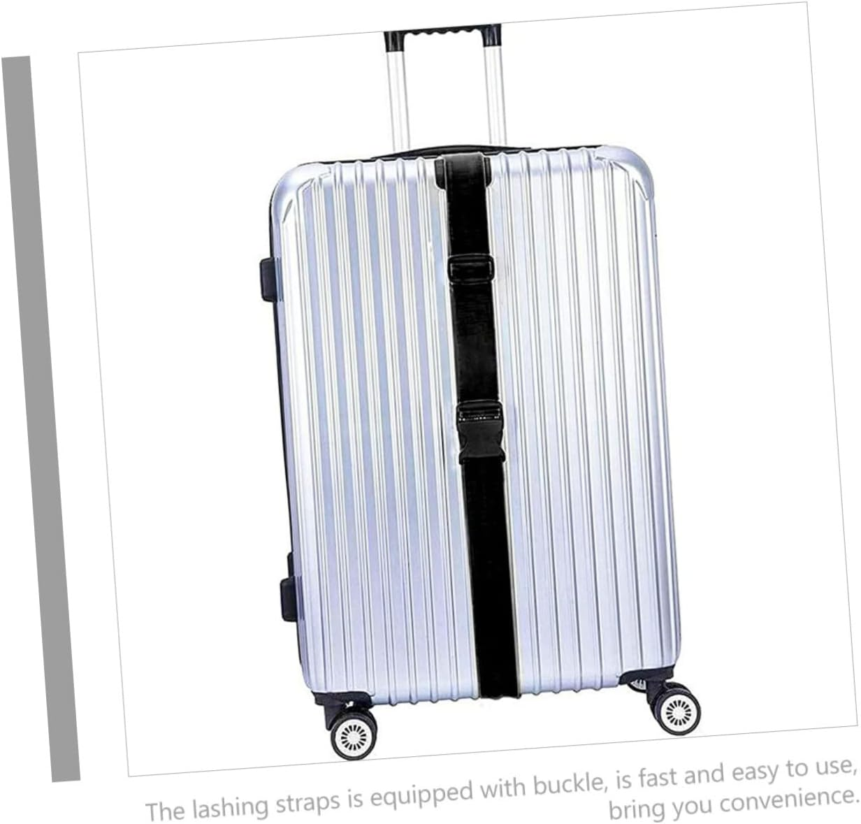 TOGEVAL Luggage Strap Suitcase Strap with Buckle for Travel Baggage Security Sturdy Lightweight Design for Airplane Airport Travel Use 5 Pack