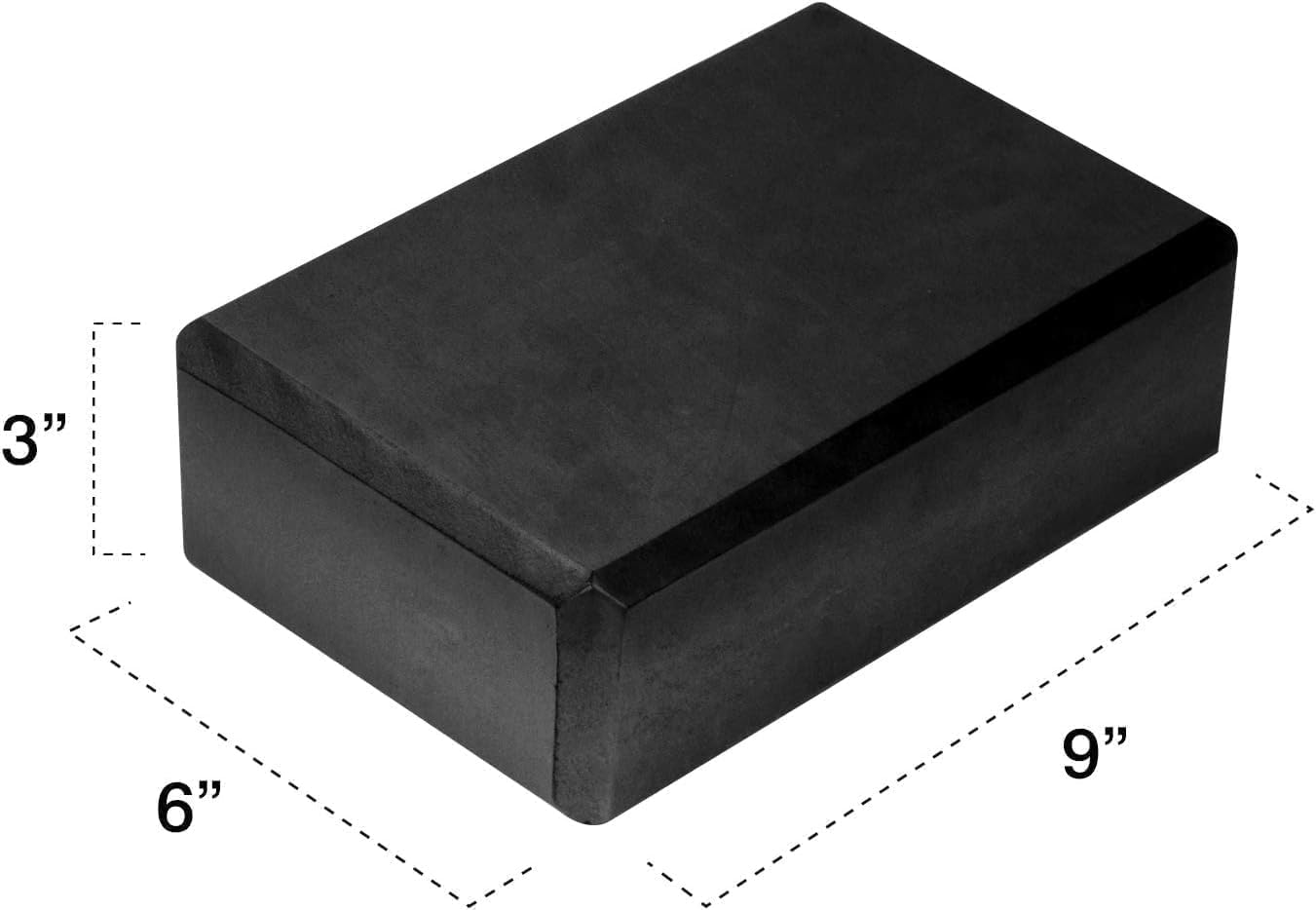 Thin Yoga Blocks 2 Pack, 9" X 6" X 3" High Density EVA Foam Yoga Block Exercise Bricks, Eco Friendly & Lightweight, Increase Flexibility & Balance, Great for Stretching & Holding Poses image number 2