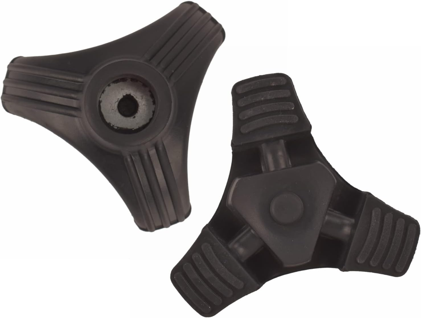 Walking Stick Tips 2 PCS, Non-Slip Cane Pad, Triangle Tip, Accessories Replacement, Thickened Natural Rubber Foot Pads, Black (2 Count) image number 4