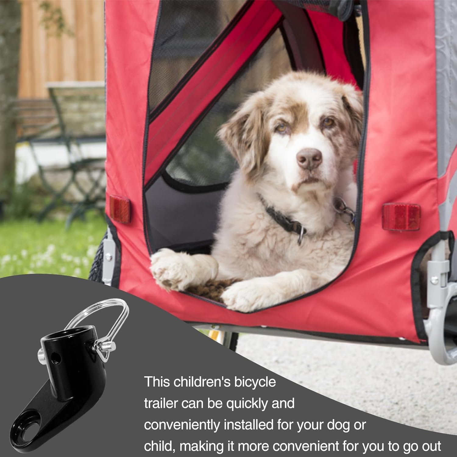 Bike Coupler, Bike Trailer Hitch Coupler Attachments Suitable for Schwinn Bike Trailers, Aftermarket Replacement Designed for Bicycle Carriers image number 1