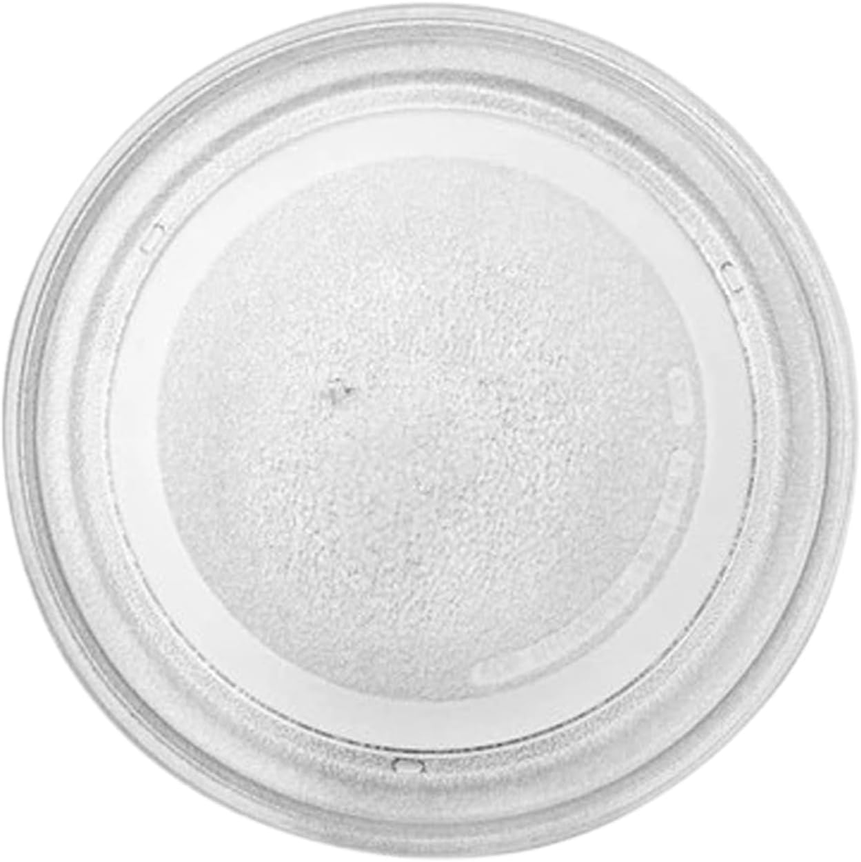 Microwave Plate Replacement Universal-Fit 9.6 Inch Turntable Glass Microwave Tray with 3 Arm Turntable Ring for 17-25L, Tray, Plate Replacement image number 1