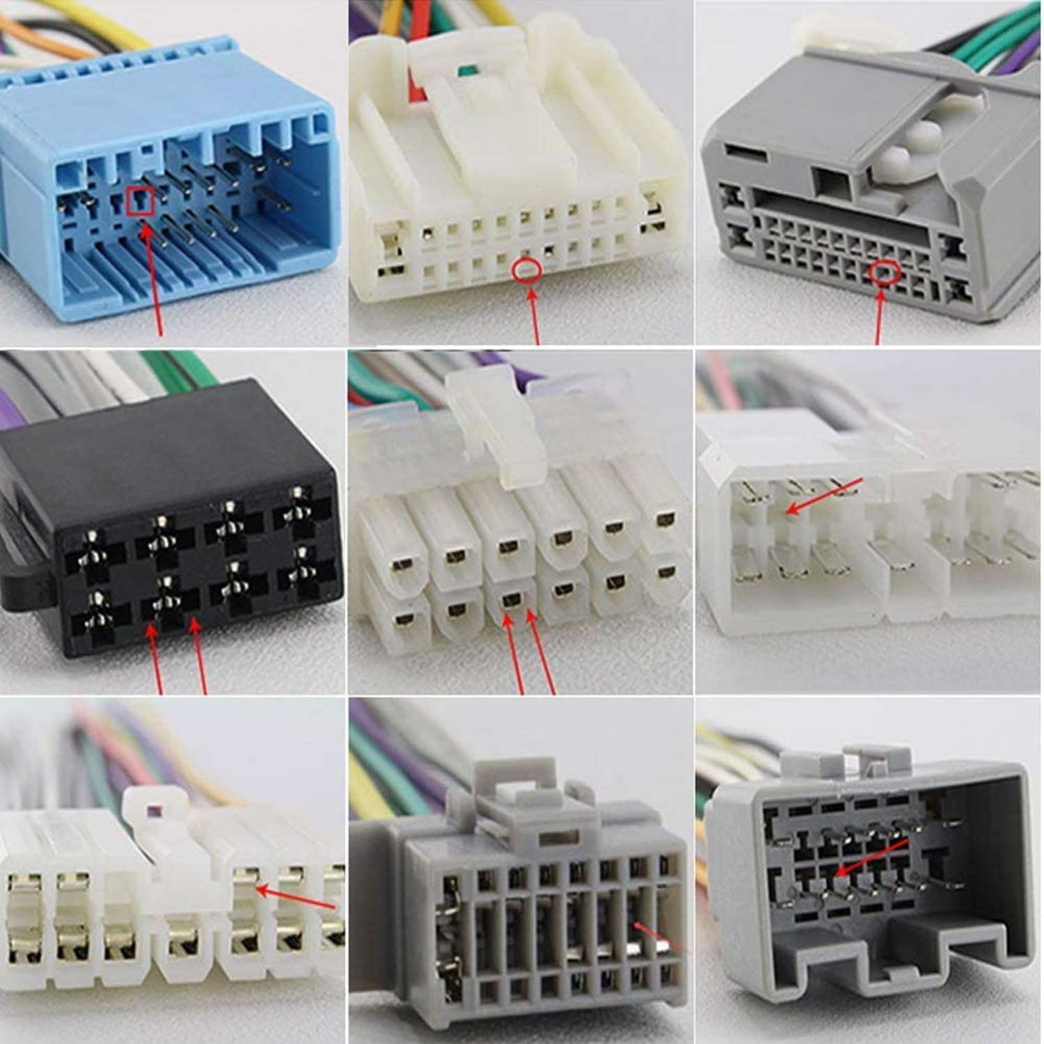 60Pcs Terminal Removal Tool Kit,Pins Terminals Puller Repair Removal Tools for Car Pin Extractor Electrical Wiring Crimp Connectors,Key Extractor Connector Depinning Tool Set (60Pcs) image number 5