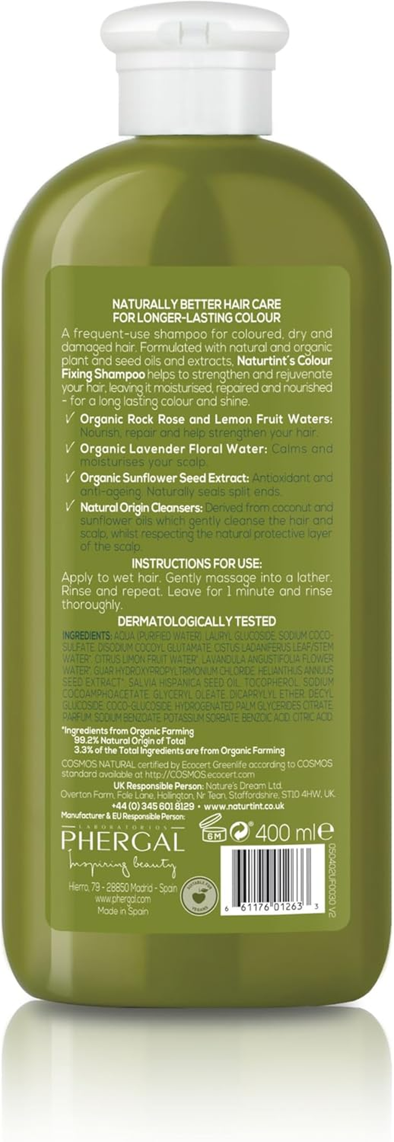 Naturtint Colour Fixing Shampoo 400 Ml image number 2