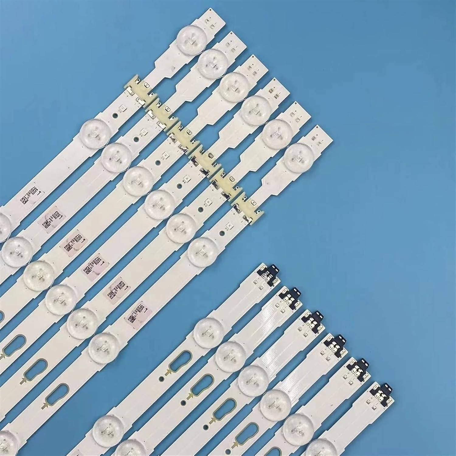 KBCTFWP 12Pc LED Backlight Strip Fit for Samsung 55" UE55KU6020K UE55KU6020U UE55KU6020W UE55KU6050K UE55KU6070U UE55KU6072U UE55KU6075U image number 2