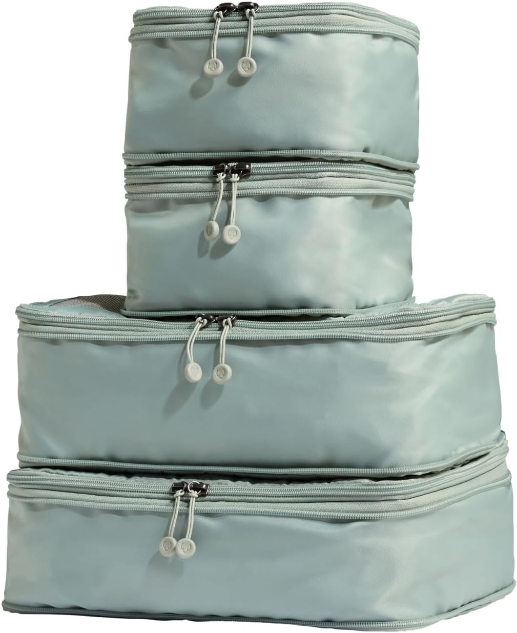 ANTLER - Compression Packing Cubes, Set of 4 Essential Packing Cubes for Suitcases and Backpacks - Holiday, Travel & Accessories Organiser, Easy Clothes and Shoe Storage - Coral