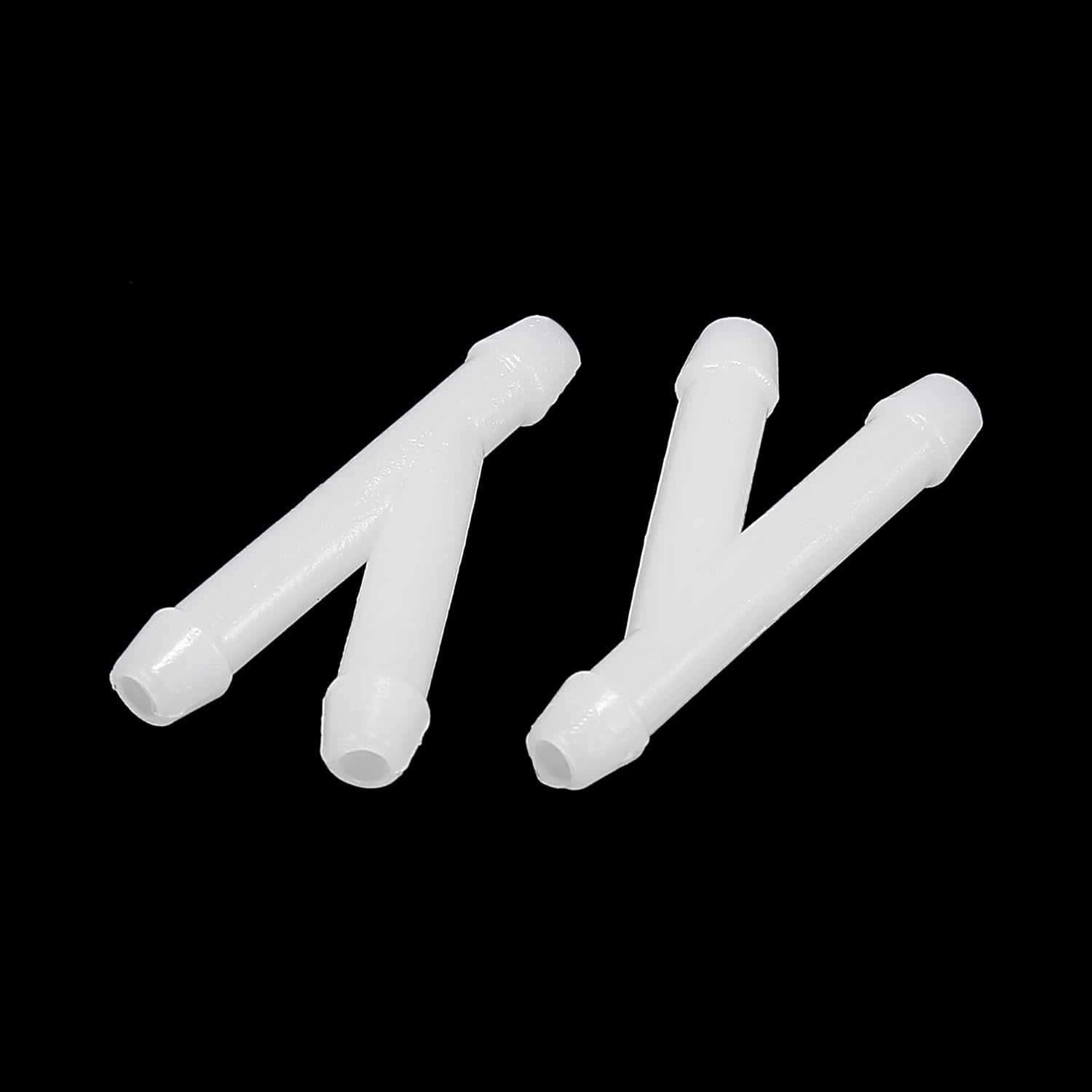 X AUTOHAUX 30Pcs I Shaped T Shaped Y Shaped Plastic 2 Way 3 Way Windshield Washer Hose Connector Tube Pipe Fitting Splitter Adapter for Car White - Black image number 4