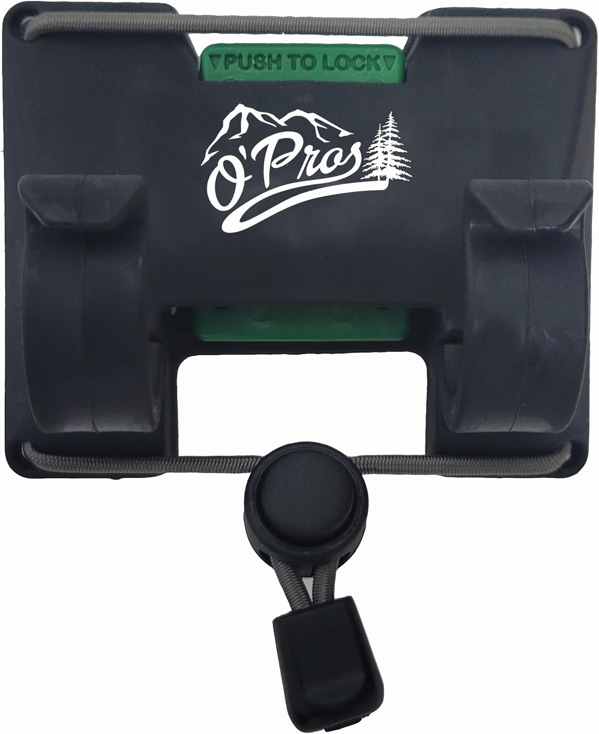 O&rsquo;Pros 3Rd Hand Belt Clip Rod Holder for Fly Fishing and Spinning Rods&hellip; (Mossy Oak Original Bottomlands Camo) (Mossy Oak Elements Agua Camo) (Black) (Black) image number 2