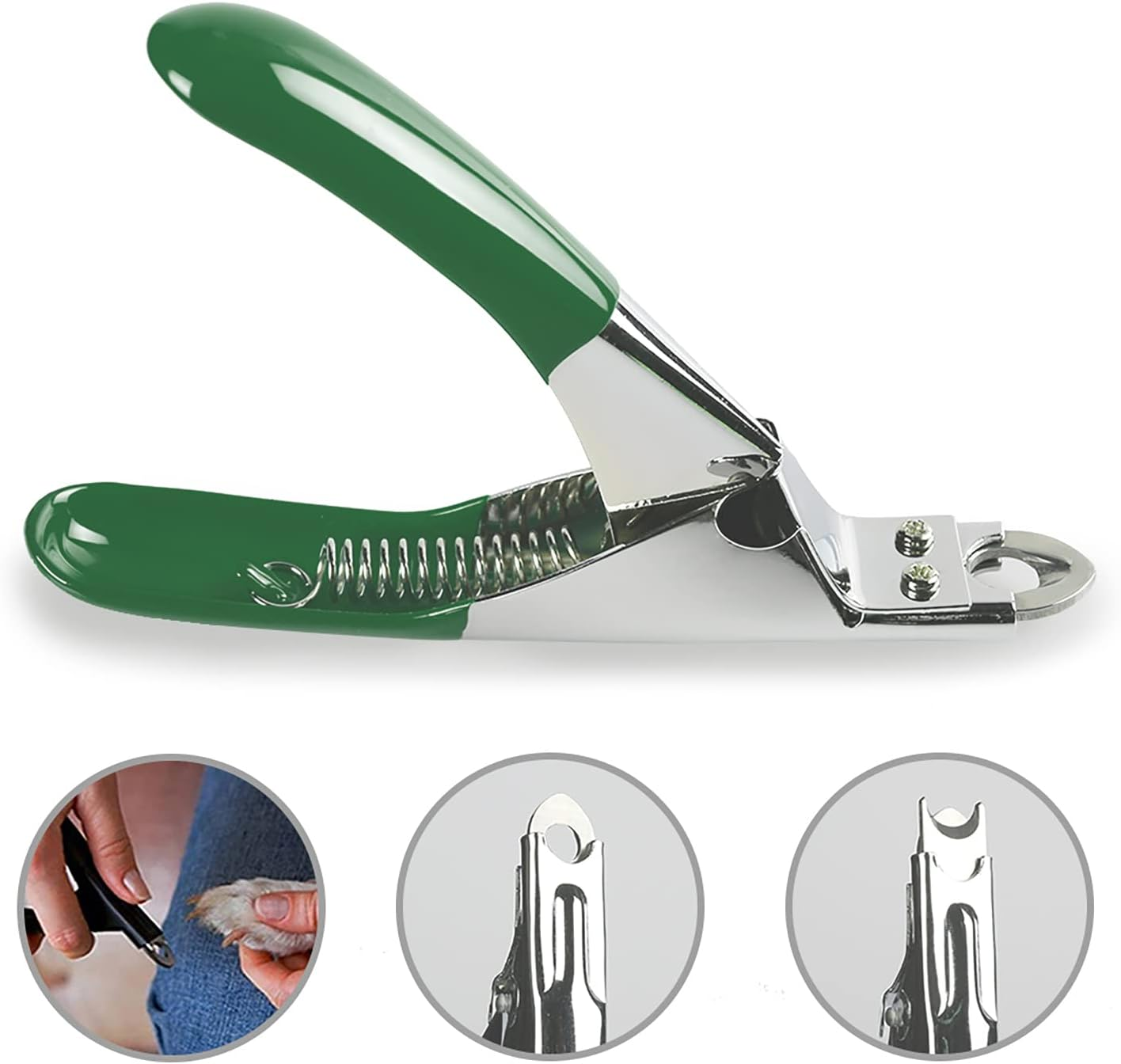 Weinabingo Dog Cat Pets Nail Clippers, Professional Pets Claw Trimmer with Free Nail File, Sharp Stainless Steel Blade, Sturdy Non Slip Handles - for Safe, Professional at Home Grooming
