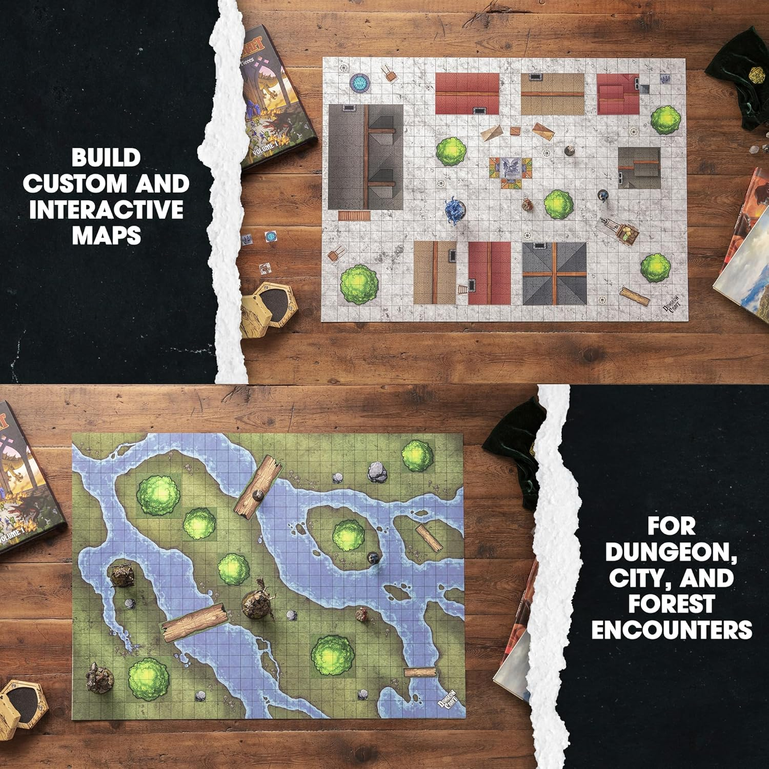 Dungeon Craft Board Game: Volume 1 Loose Leaf inside a Custom Box, Water Resistant, Dry Erase by 1985 Games