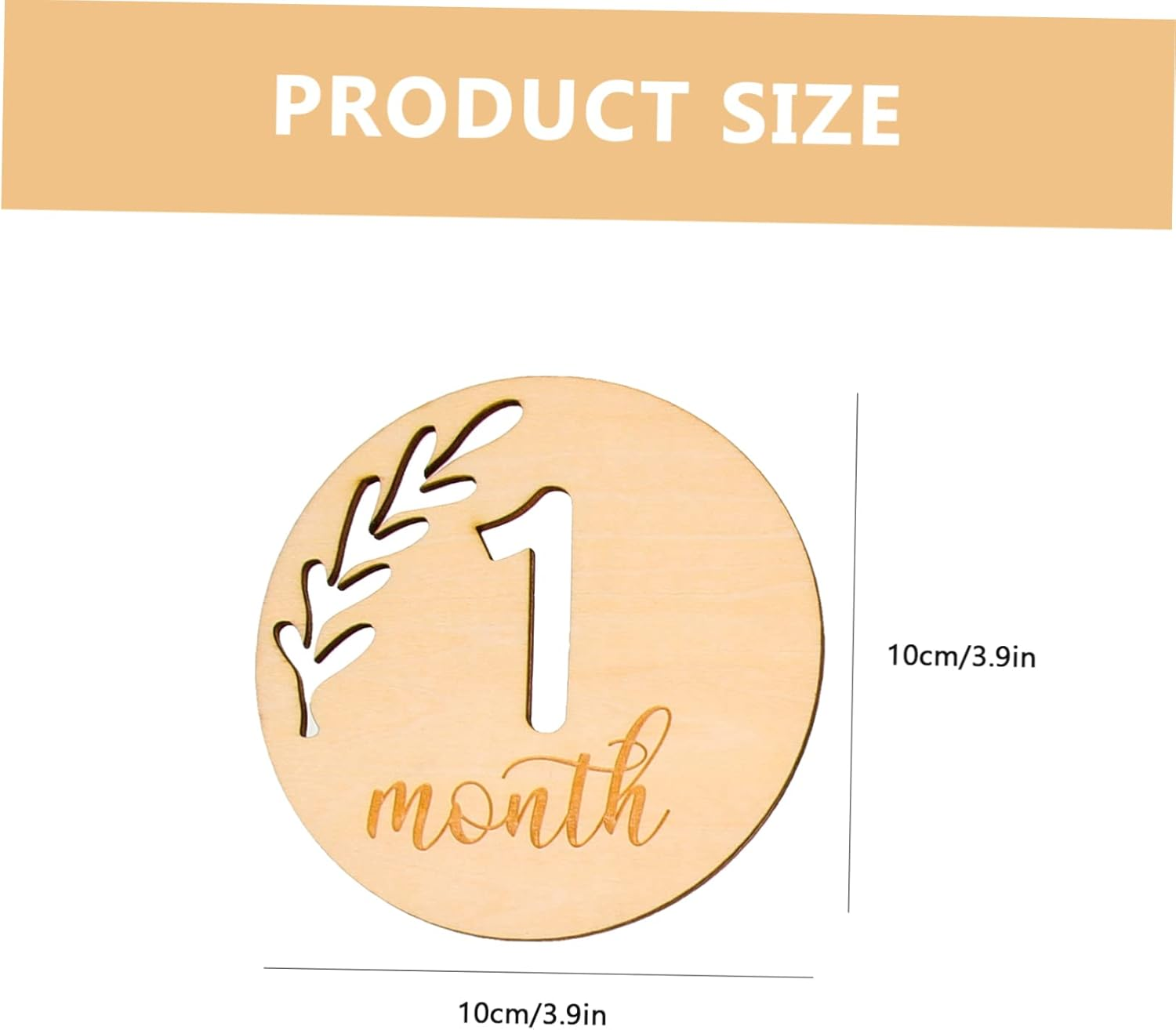 12Pcs Hollowed Monthly Milestone Blocks Growth Commemorative Cards Photography Props for Newborns First Year Memory Recording image number 1