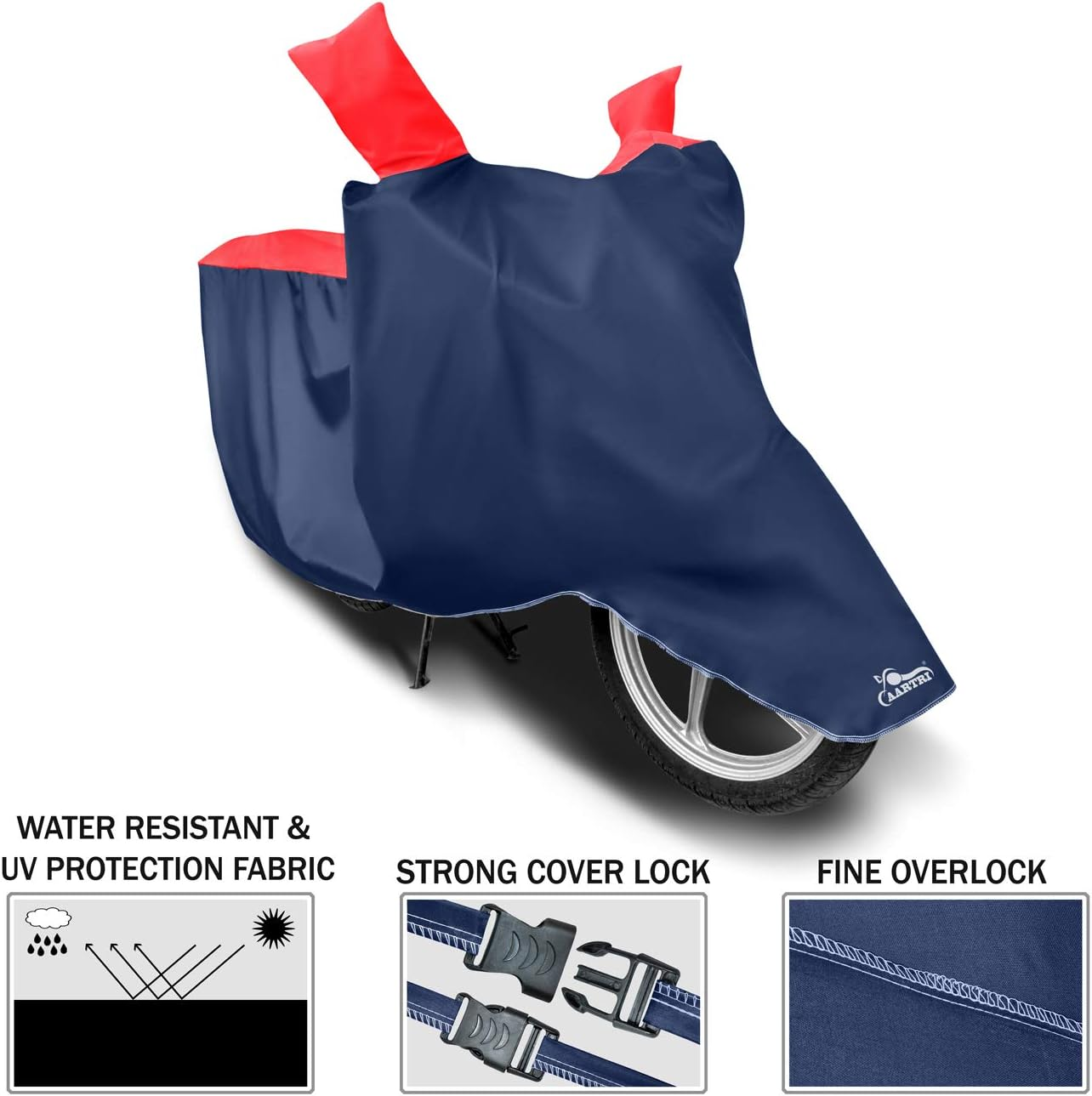 AARTRI Body Cover for Vespa Urban Club 2022(BS -2,3,4,6) Legitimate UV Protection,Dustproof Body Cover(Strip RED) image number 3