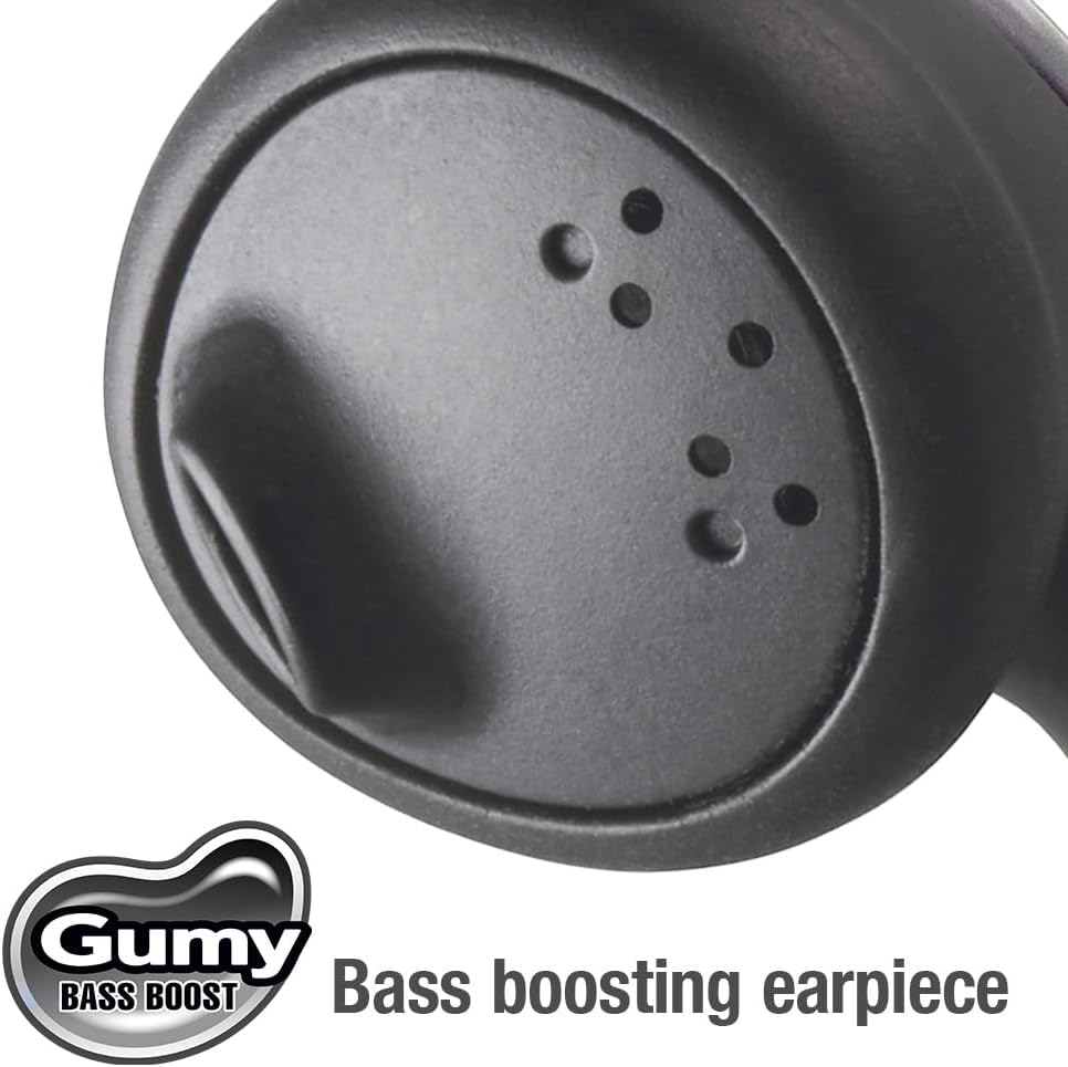 JVC HAF160B Gumy Ear Bud Headphone Black image number 4