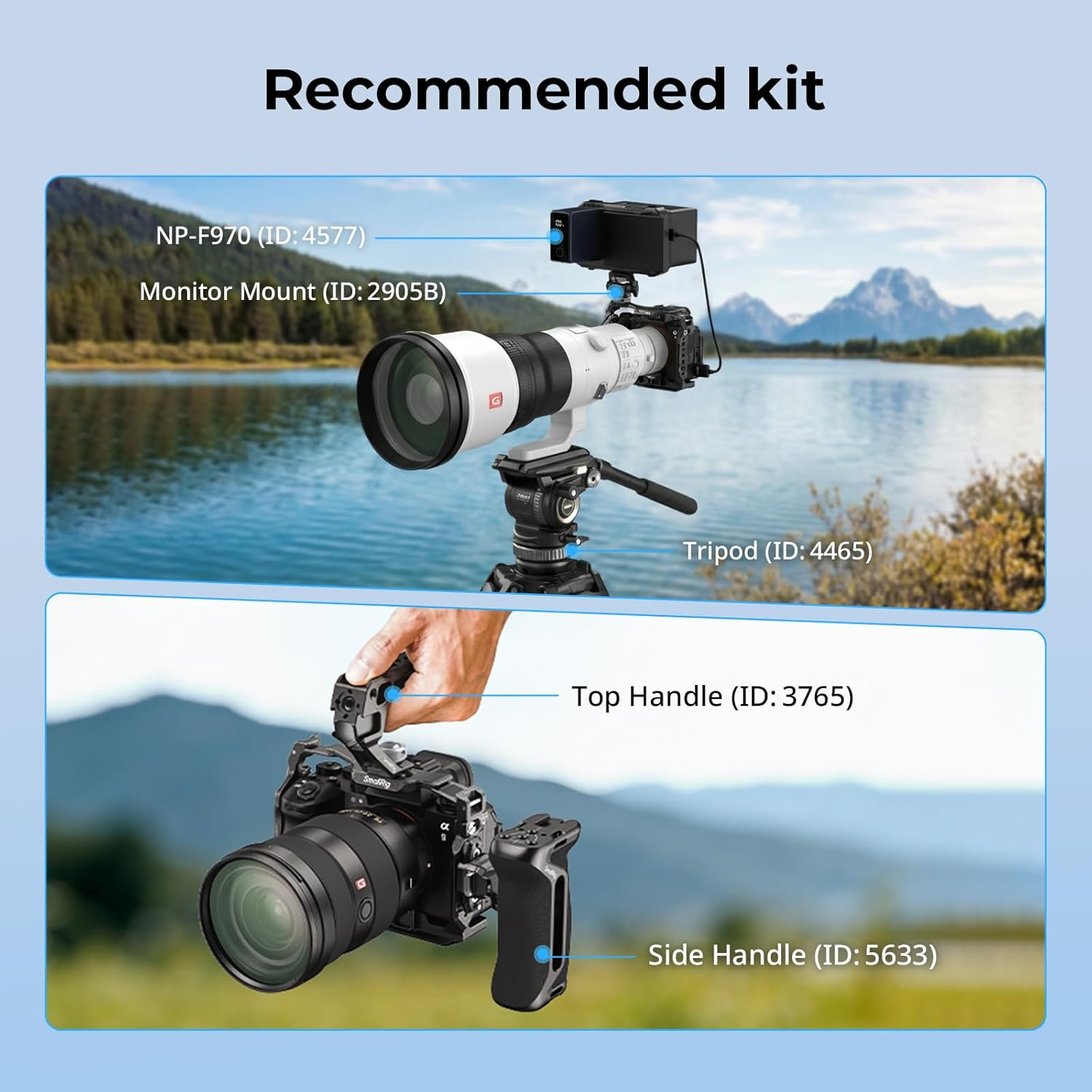 Smallrig Normal Cage for Sony Alpha 1 Ii/Alpha 9 III, Built-In Teleconverter Support and Quick Release Plate for Arca, Ultimate Stability with Three-Point Locking for Wildlife Photographers image number 4