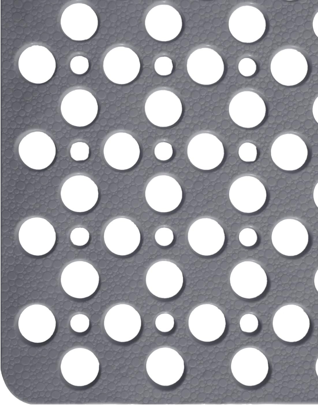 DEXI Shower Bathtub Mat Non Slip 43 X 75 Cm, Soft Bath Floor Mats for Tub with Suction Cups and Drain Holes, Machine Washable, Bathroom Accessories, Grey image number 1