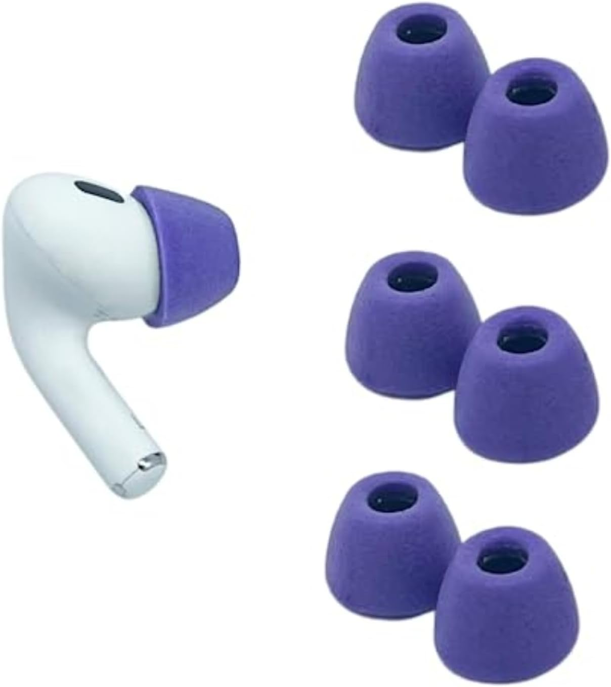 Comply Foam Ear Tips for Apple Airpods Pro Generation 1 & 2 Lilac Purple Ultimate Comfort | Unshakeable Fit | Medium, 3 Pairs