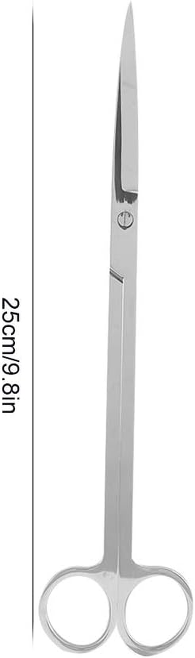 Stainless Steel Aquatic Plant Scissors Shears Aquatic Weed Cutter Aquarium Tank Water Plant Scissors Tools Fish Tank Starter Kits (Straight Cut) image number 2