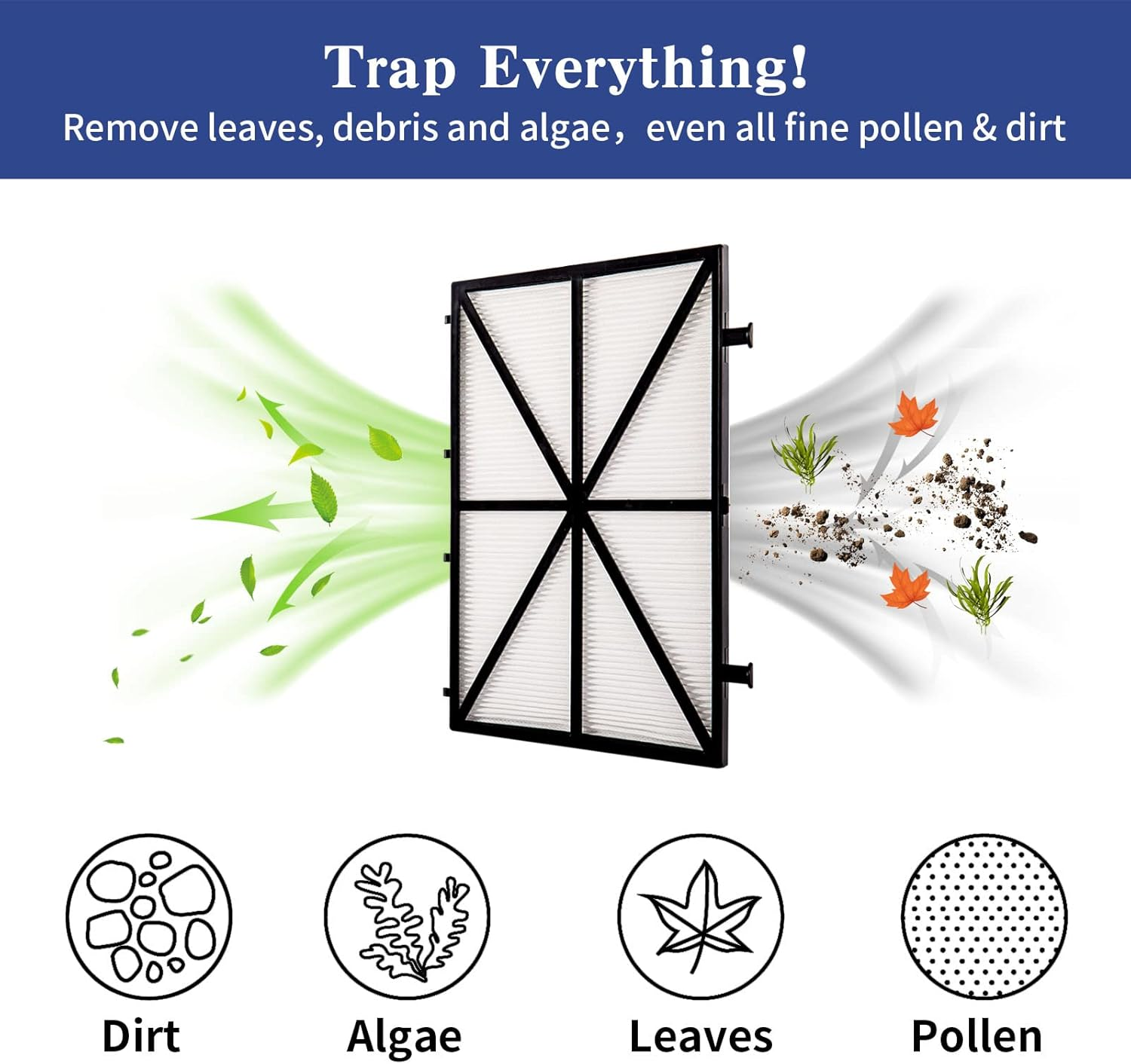 4PCS Ultra Fine Filters Compatible with Dolphin Nautilus CC plus (Not for Nautilus CC), Nautilus CC Supreme, M200/M400/M500, Pleated Pool Cleaner Replacement Part, Replace# 9991432-R4 image number 5