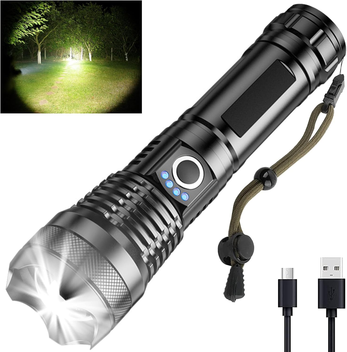 Rechargeable LED Flashlights (10,000 Lumens) image number 4