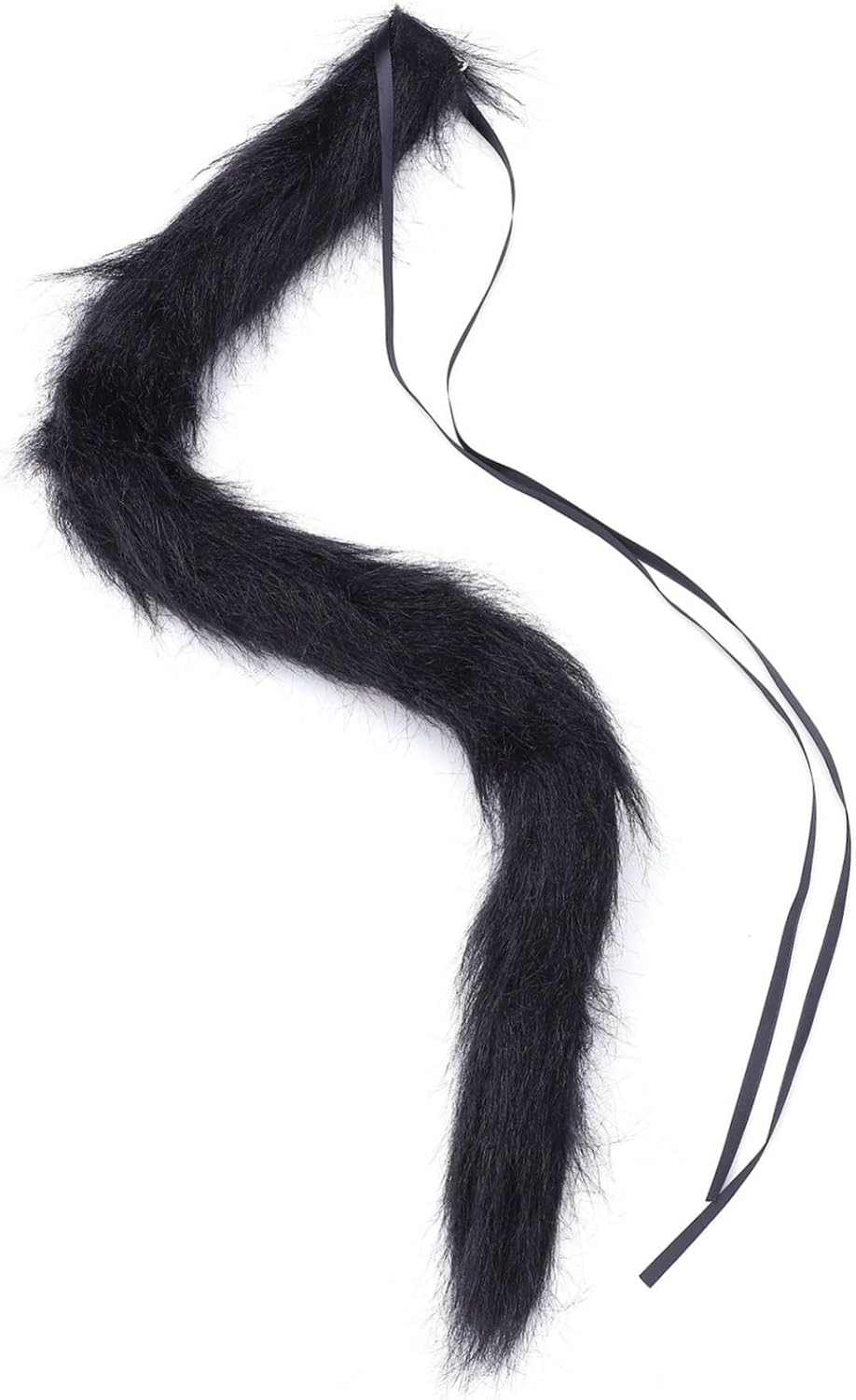 1Pc Faux Tail Dress up Kitten Accessories Black Outfits Girls Clothing Cosplay Cat Tail Halloween Cat Outfit Fox Cosplay Tail Cat Cosplay Decor Costume Party Prop Halloween Prop