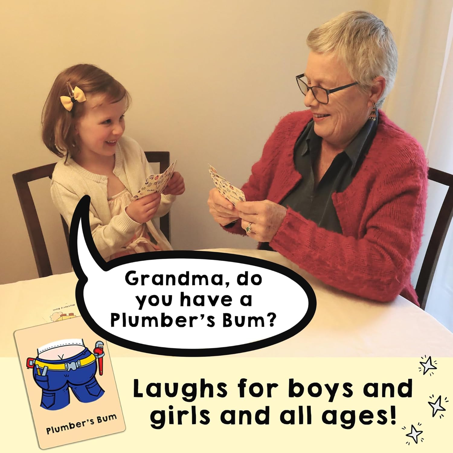 Go Bum | a Card Game for Ages 4 and Up! | 2-7 Players | 10 Mins | It&rsquo;S the Cheeky Version of Go Fish Where You Match Different Kinds of Bums to Win image number 3