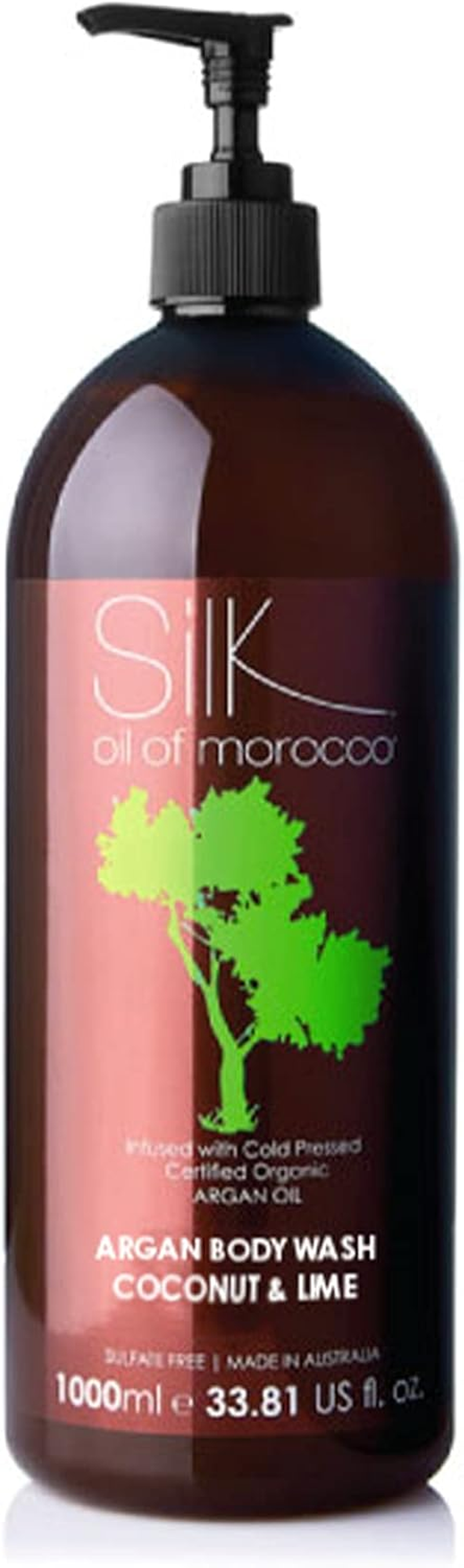 Silk Oil of Morocco Argan Vegan Coconut and Lime Body Wash 375 Ml image number 1