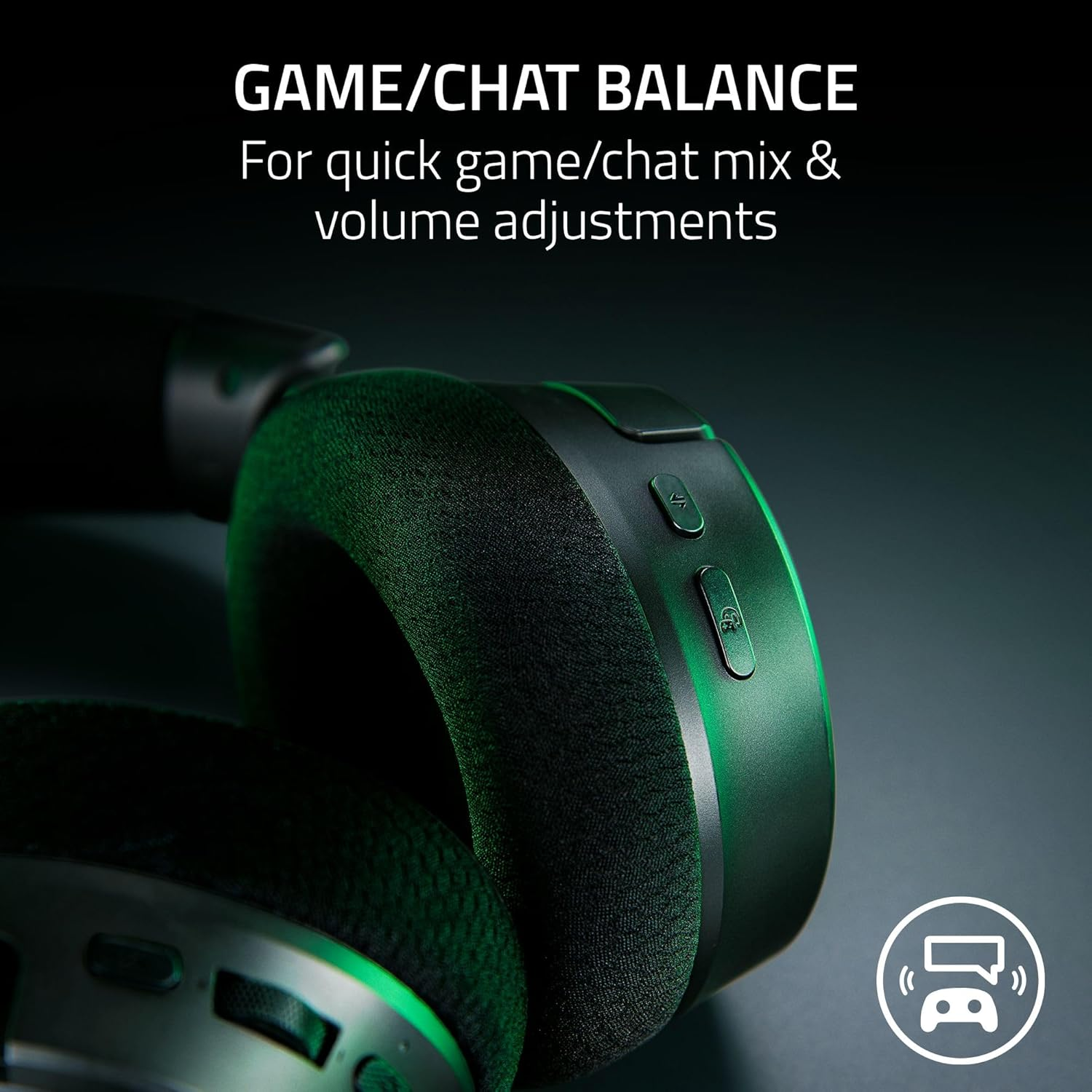 Razer Kraken V4 Wireless Gaming Headphones: 2.4Ghz, Bluetooth, USB - Wide Band Microphone - 40Mm Speakers - Quick Volume Adjustment - RGB Lighting in 9 Zones - for PC, Mac, PS5 image number 1