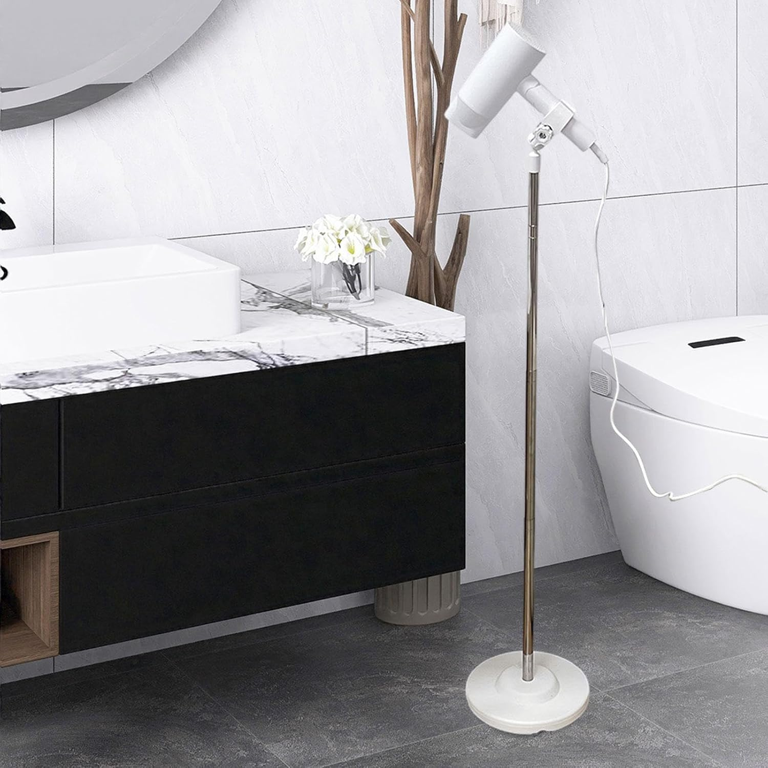 Leeqinersw Floor and Desktop Hair Drying Stand for Blow Dryer Holder in Grooming image number 3