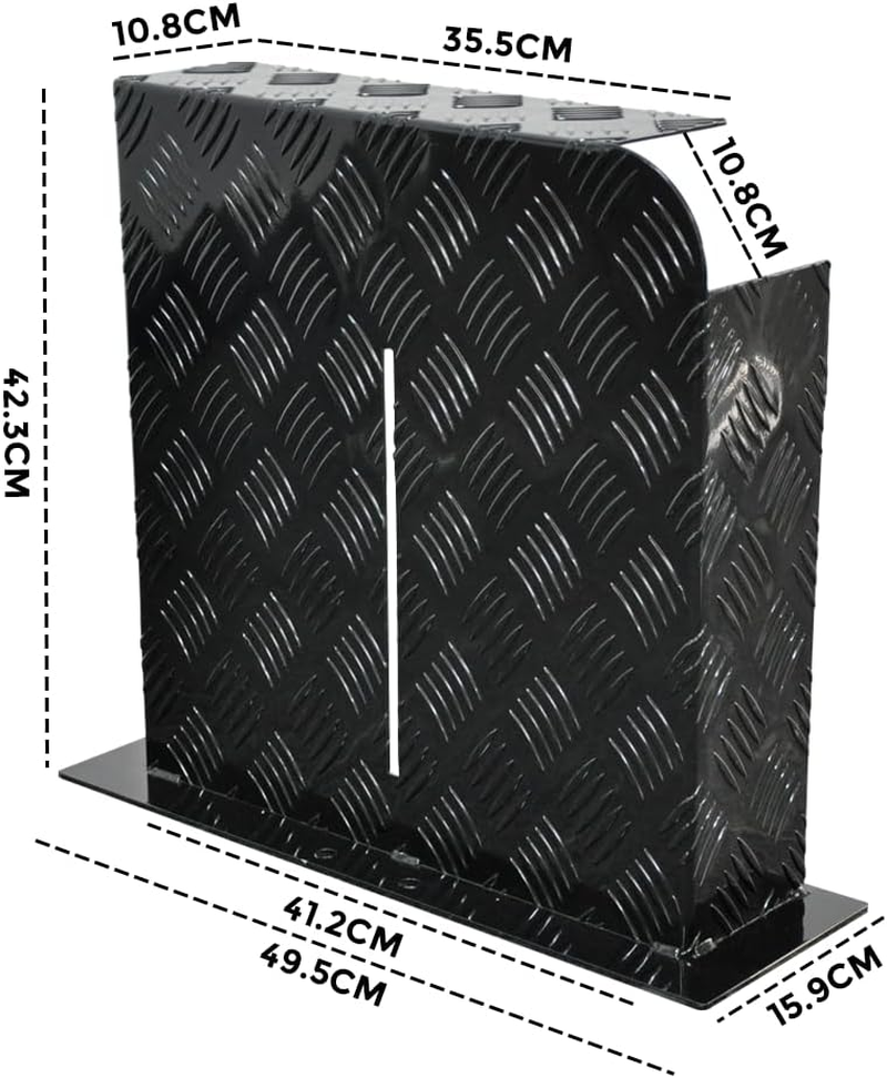 Base Mount Aluminium Diesel Heater Fuel Tank Cover Black/Silver Left/Right (BASE-M TANK COVER L-S) image number 6