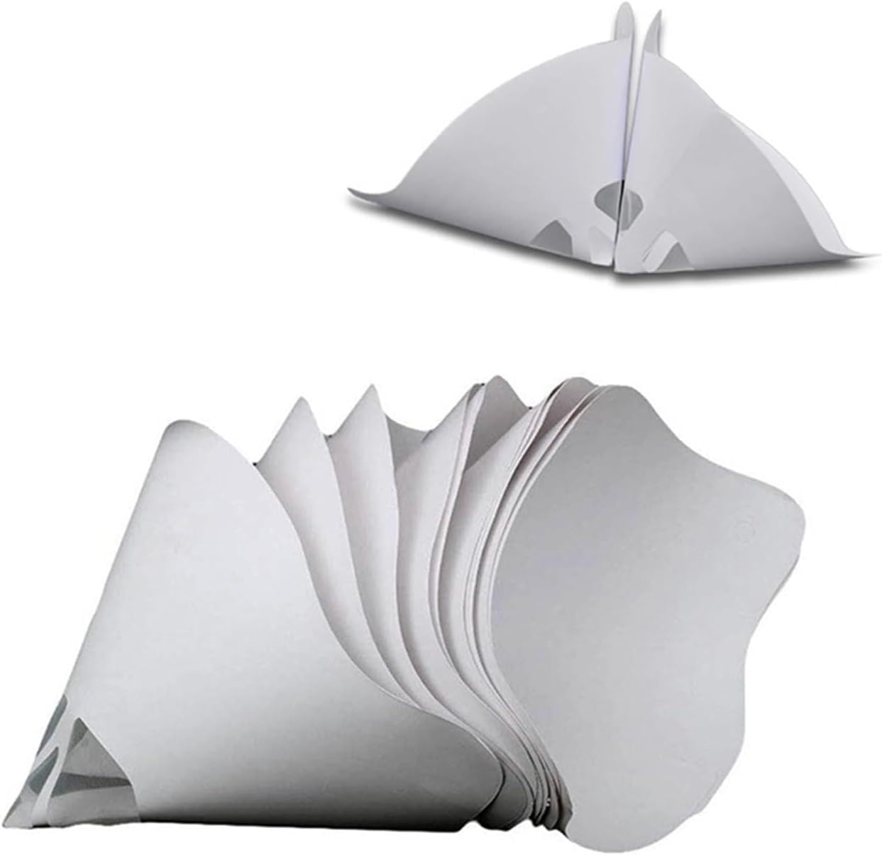 100PCS 3D Resin Printer Paper Filter Photocuring Consumables Thicker White Paper Funnel Compatible with ANYCUBIC Photon ELEGOO Mars 2 Pro 3 image number 3