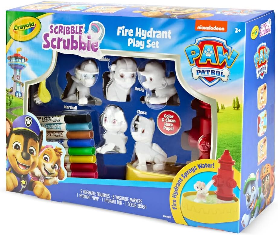 Crayola Scribble Scrubbie&trade; Paw Patrol Fire Hydrant Playset, 5 Paw Patrol Pets, 8 Washable Markers for Kids, Kids Activities, DIY, Ages 3+, image number 4