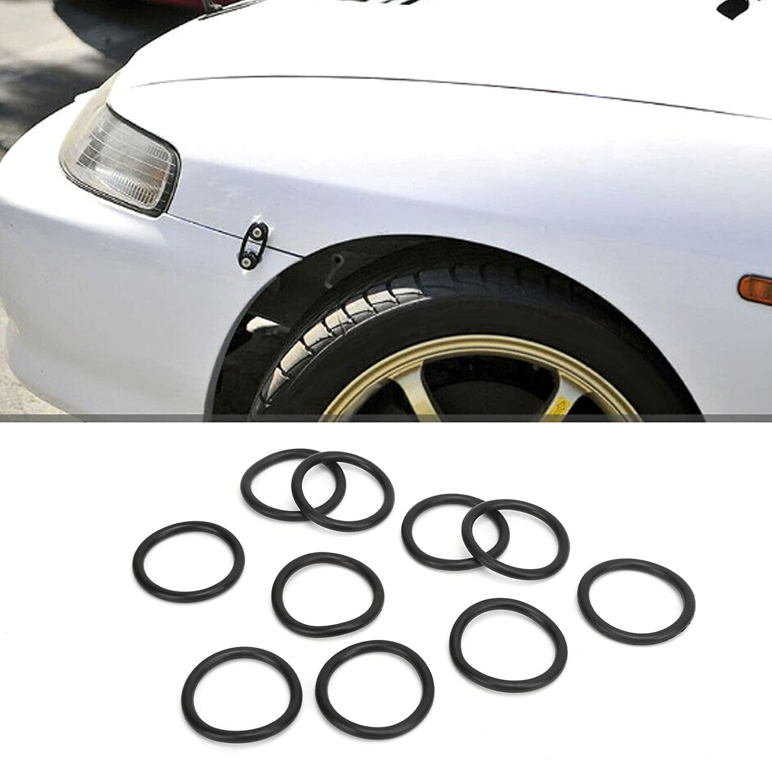 Bumper Fasteners, Universal Rubber Quick Release Fasteners for Car Bumper with O Ring Gaskets Bands, Reduce Loose, Ensure Safety, Efficient image number 2