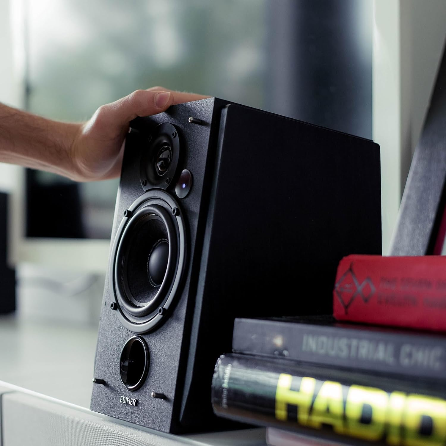 Edifier R1850DB Active Bookshelf Speakers with Bluetooth/Rca/Aux/Optical/Coaxial Input for Pc/Tv/Ps5-2-Way 70W RMS Output - Built-In Amplifier with Subwoofer Line Out image number 1