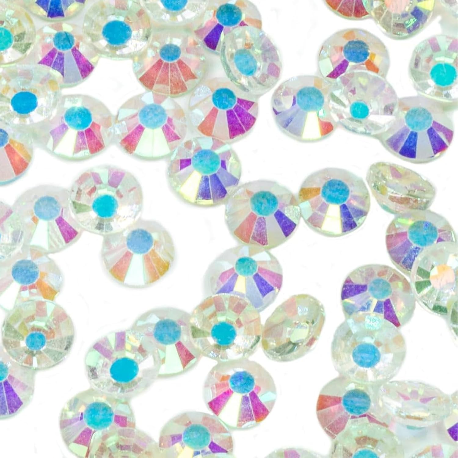 1440Pcs 4.8Mm Clear AB Rhinestones for Nail Art, Compatible with UV/LED Lamp, Transparent Nail Gems for DIY Crafts - Ruibex image number 1