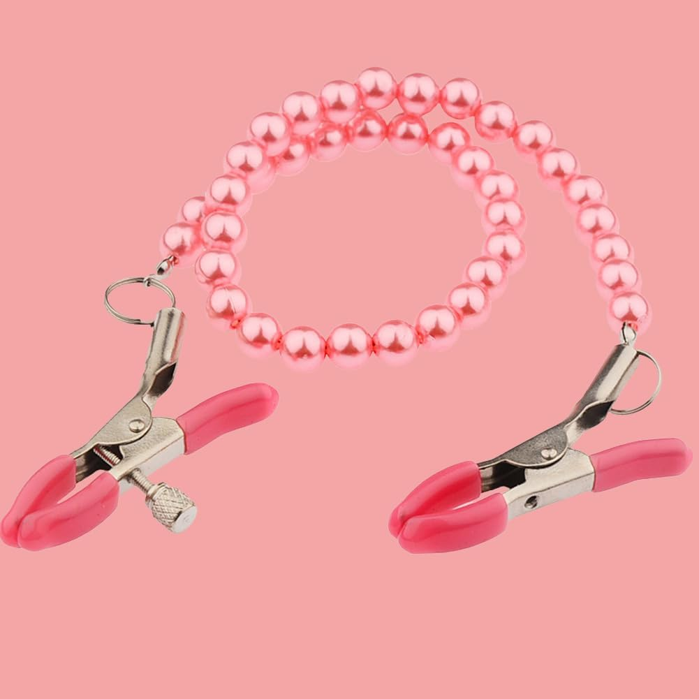 Breast Clip Toy Nipple Clamp Non Piercing Body Chain Pink Nipple Clips Women Body Adjustable Chain Clamp Nipple for Pleasure Sex Ladies Clips