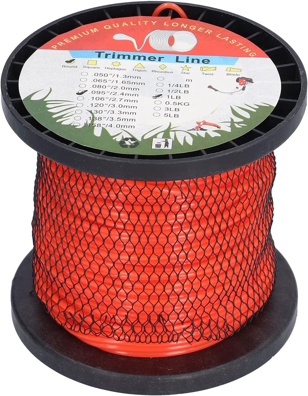 Trimmer Cutting Line, round Durable Professional 2.4Mm Trimmer Line for Gardeners for Garden image number 6