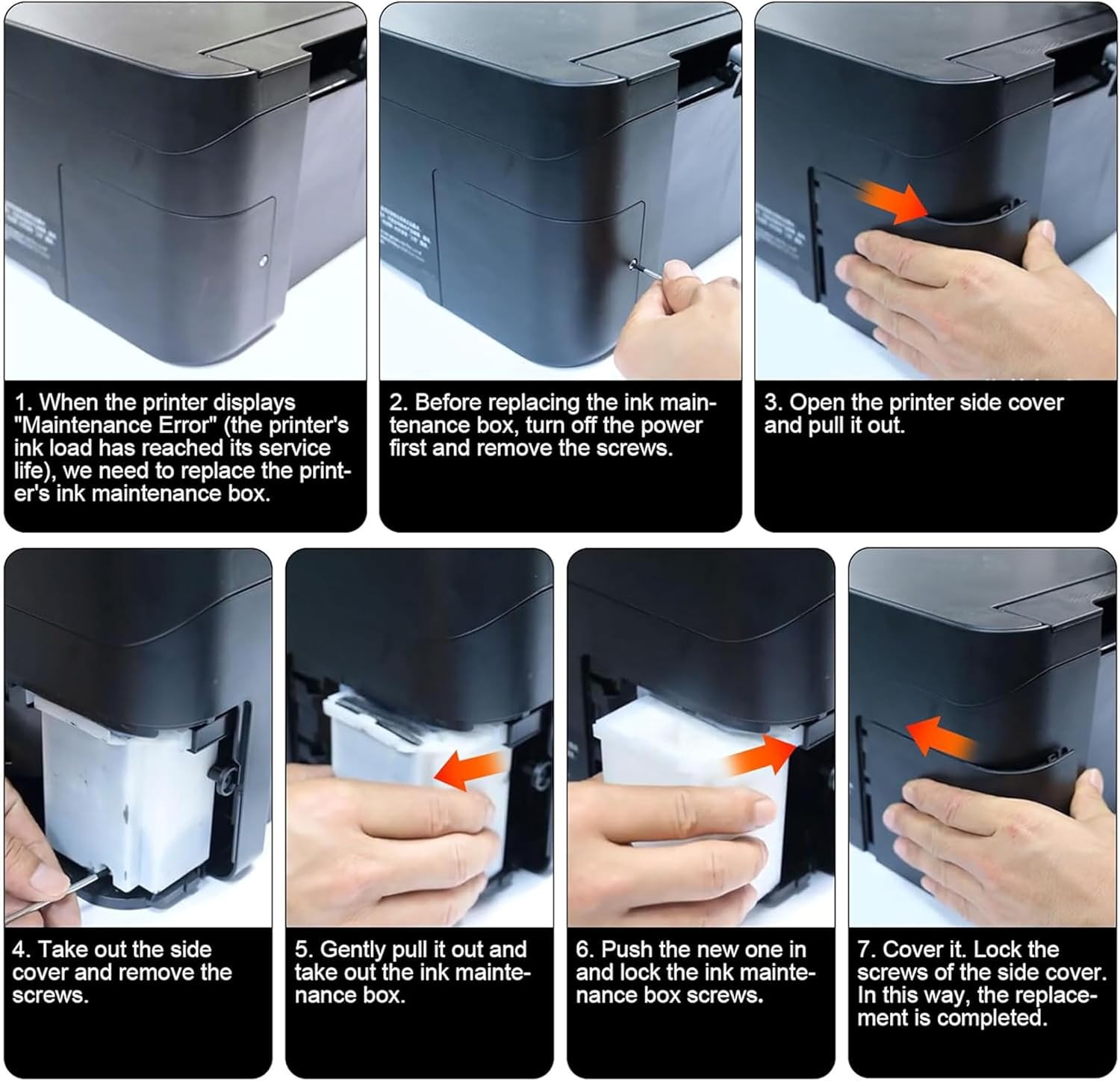 2-Pack Waste Ink Pad Replacement for EPSON Ecotank ET-2800, ET-2803, ET-4800, ET-2400, ET-2720, ET-4700, ET-2711, L3110, L3250, L3150, L3210 Printers - Absorbent Sponge Design image number 6