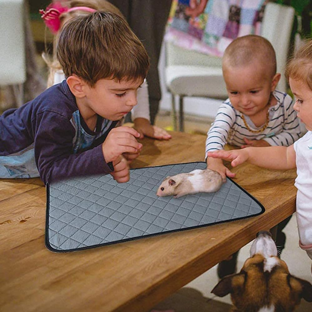 Pet Cage Liners Mat Pee Pads-Bedding for Guinea Pig Hamsters Chinchillas Bunny Rabbit Ferrets Rat Hedgehogs Small Cat Dog Puppies Small Mini Animal 2 Packs image number 3