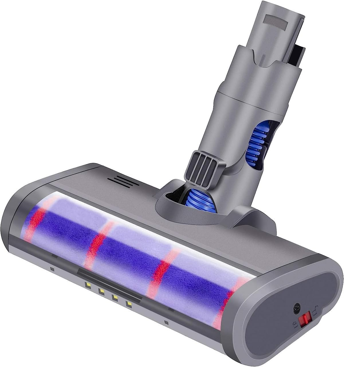 Hygieia Motorized Soft Floor Brush - Soft Roller Head for Dyson V6 DC59 DC45 and DC44 Vacuum Cleaners, Velvety Drum Head Attachment with Powerful Suction, Multi-Angle Rotation image number 5