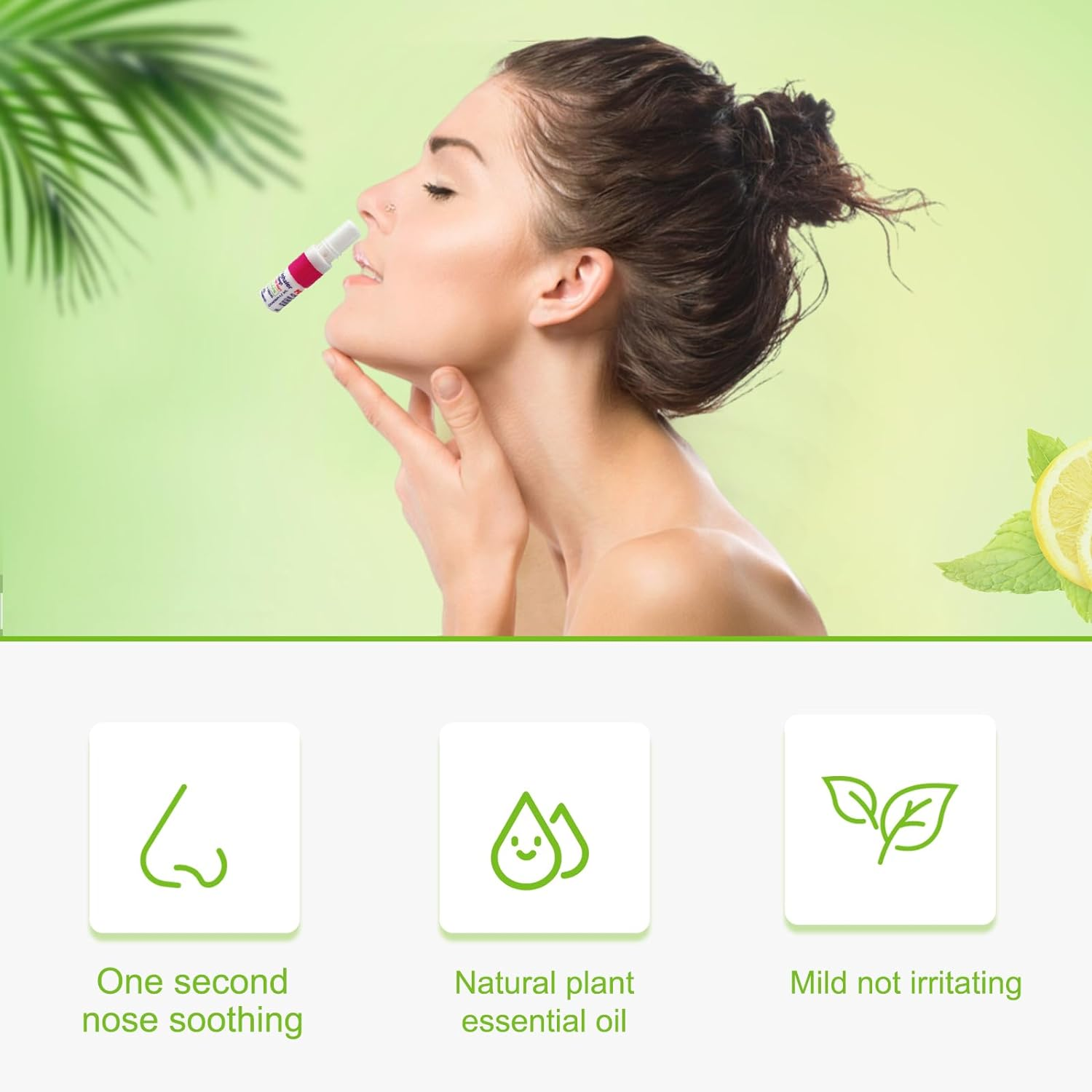 MQ 3 Pack 2-In-1 Nasal Inhaler, Menthol, Camphor, Eucalyptus Oil, Borneol, Cold, Vertigo, Fatigue, Heatstroke, Mosquito Bites image number 3