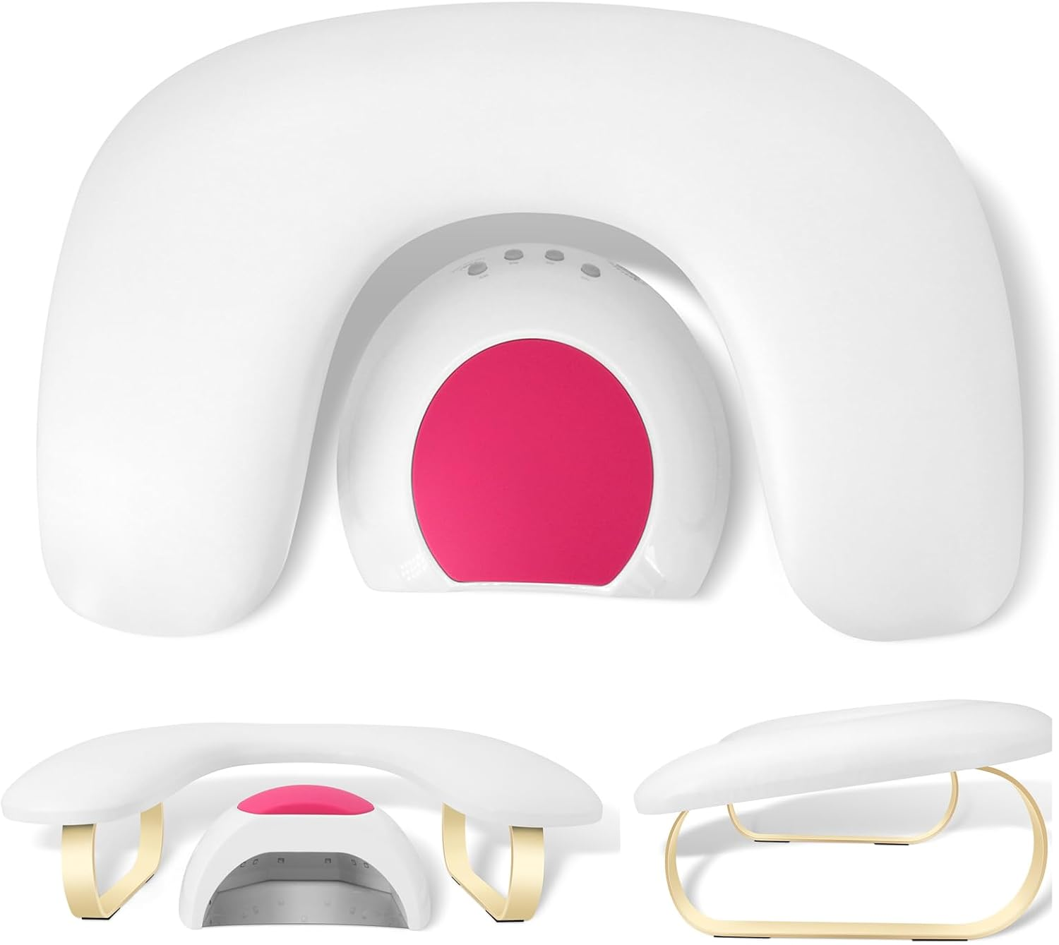 Arm Rest for Nails Tech, U-Shaped Manicure Nail Arm Rest Stand, Nail Armrest for Nail Tech Hand Rests with Stainless Steels Holder image number 3