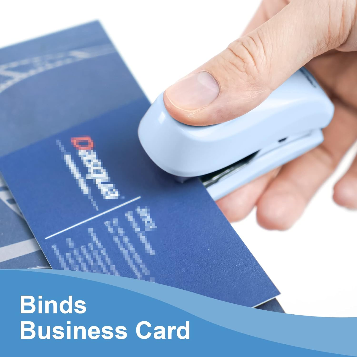 Deli Stapler, 20-50 Sheets Capacity with Staples and Staple Remover Set, Desk Stapler Office Staplers (Blue, 20 Sheet)