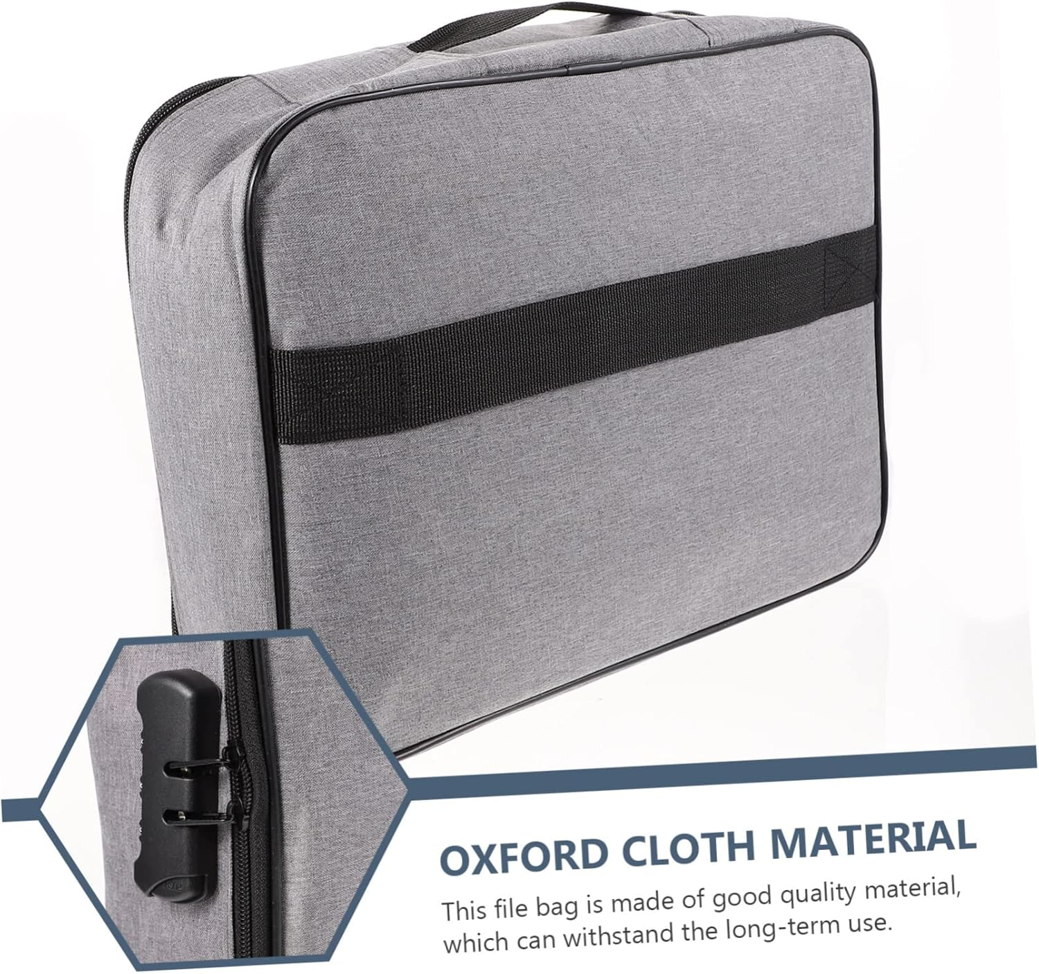 PLAFOPE Travel Document Collection Bag Large Capacity Home Passport Storage Bag Portable for Travel Document Holder and Storage - Grey image number 5