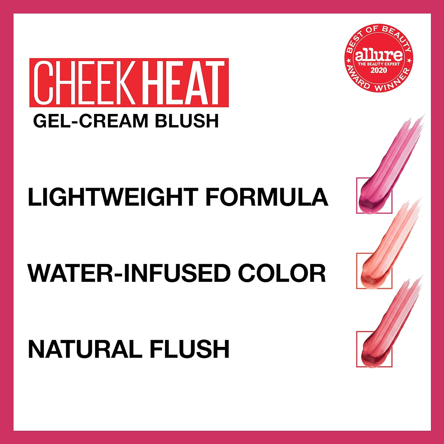 Maybelline New York Cheek Heat Gel Cream Blush - Fuchsia Spark image number 1