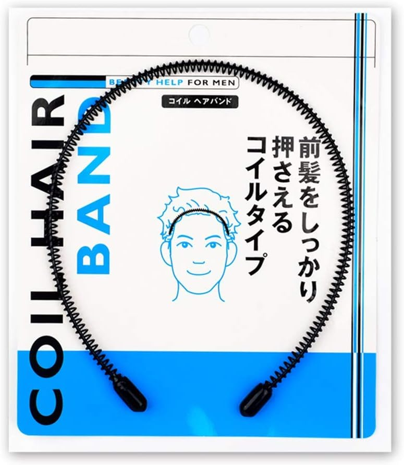 Men'S Slicked Back Headband, Outdoor Sports Fashion Pigtail Hair Band/Never Paint-Shedding Metal Head Buckle Clip for Mens Long Hair, Braid and Other Hair Styles Small Spring - Spring Wave image number 2